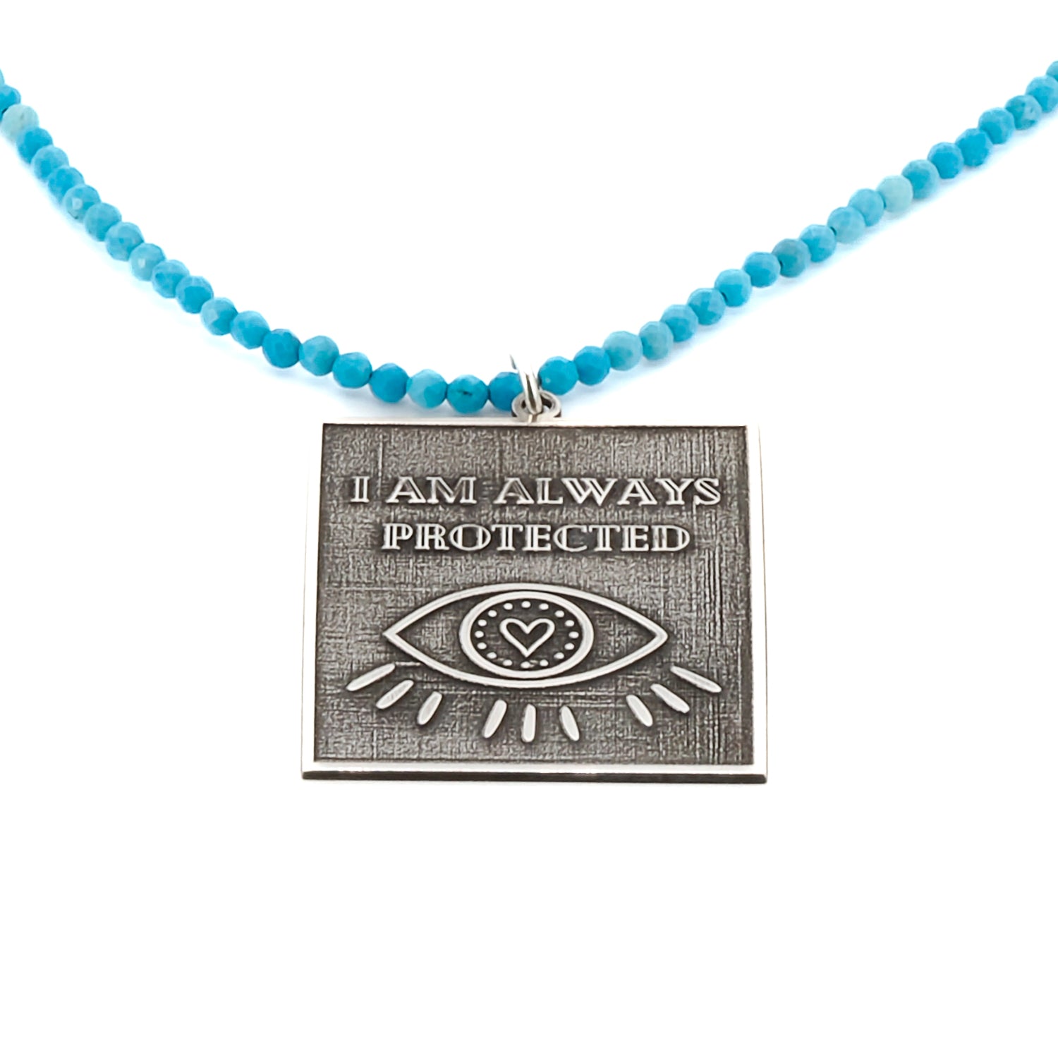 The Turquoise Necklace, highlighting its unique design and craftsmanship