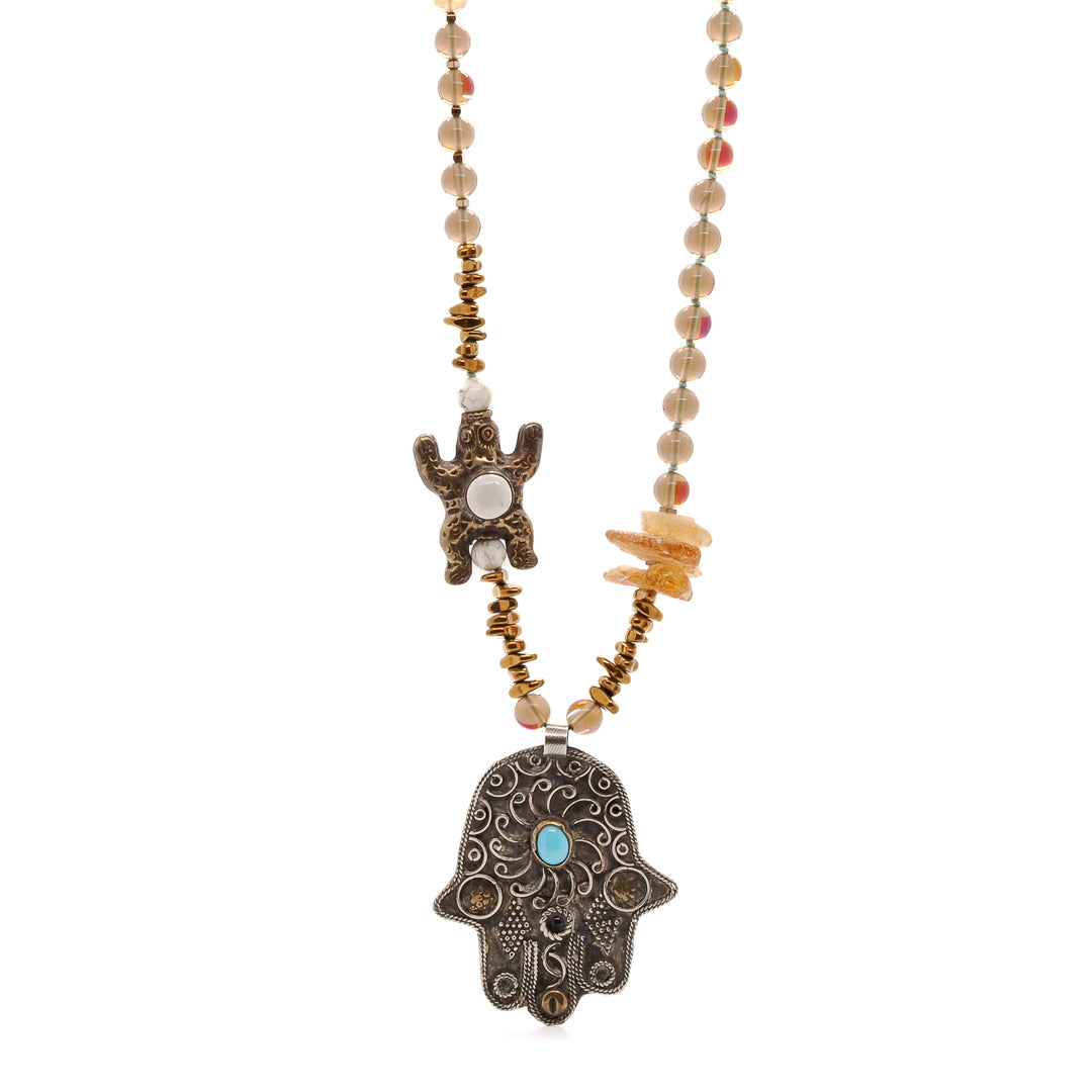 Make a style statement with the Turtle Necklace, a unique and stylish accessory crafted with care.
