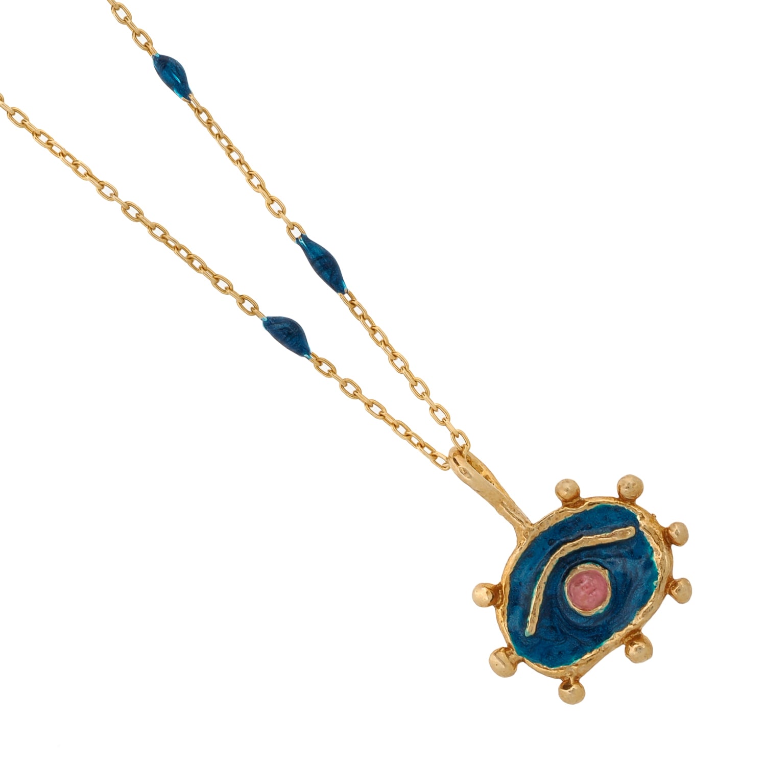 Hittite Sun Pink Tourmaline Necklace