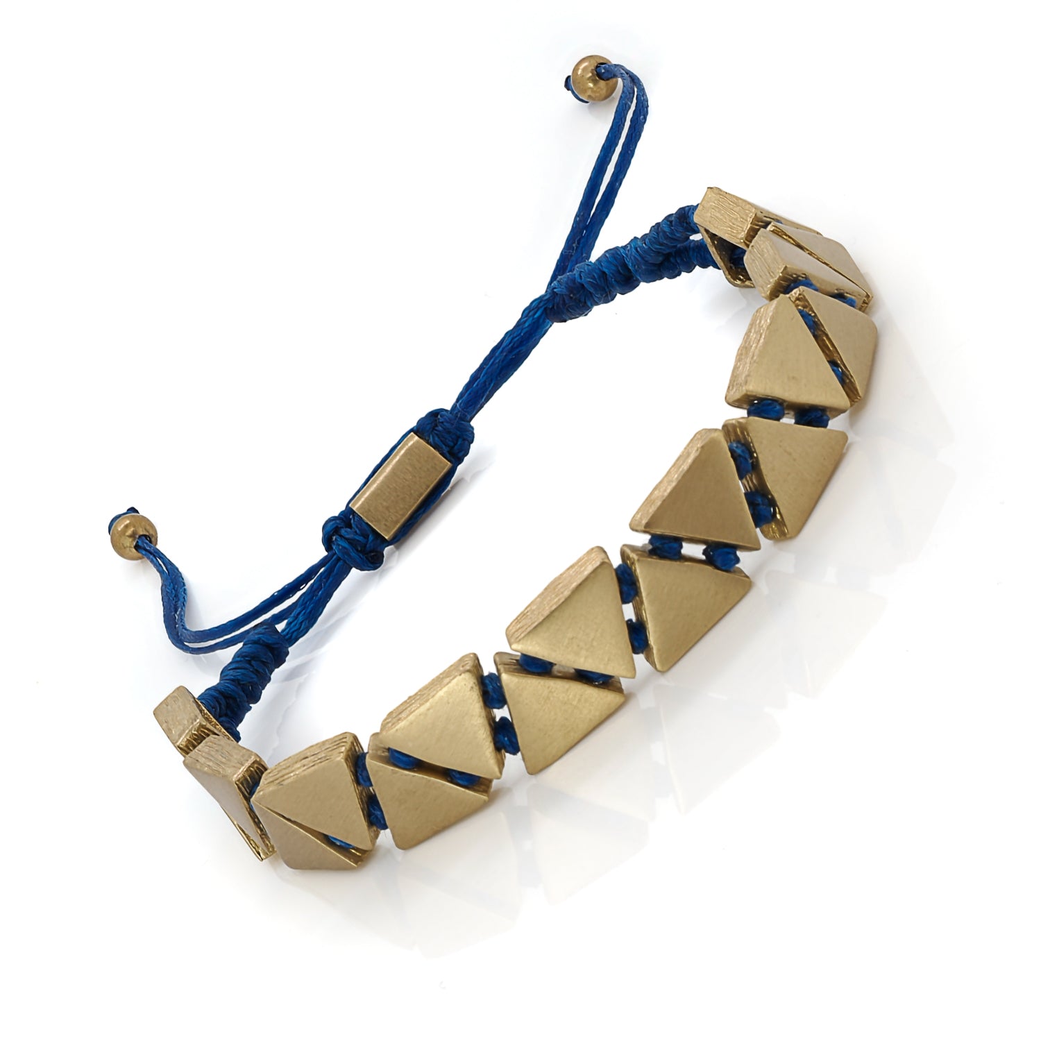 Versatile Blue and Gold Bracelet - Unique Handcrafted Design