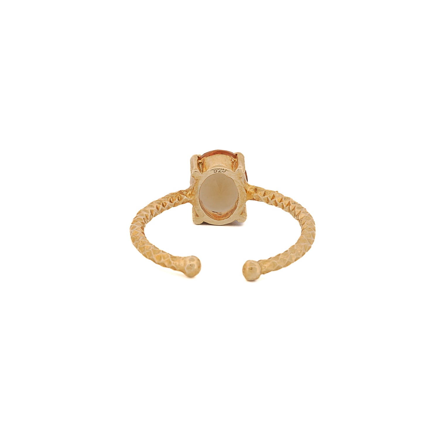 Citrine Gemstone Abundance Gold Ring