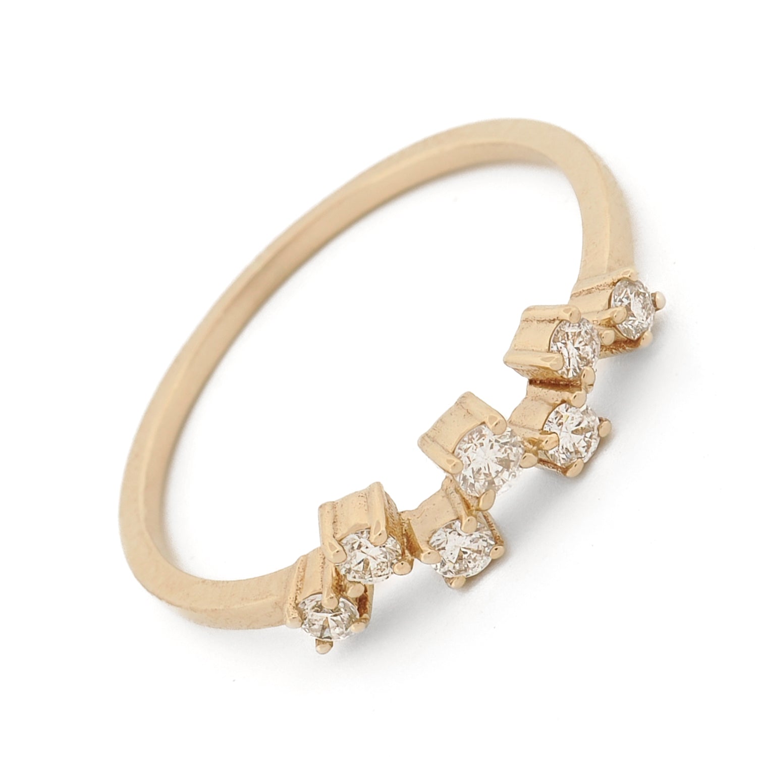 Diamond and Solid Gold Ring for a Perfect Balance of Subtle Luxury and Timeless Charm
