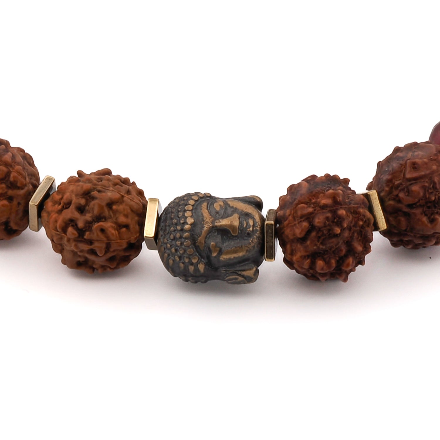 Energy Stone Tibet Rudraksha Buddha Beaded Bracelet