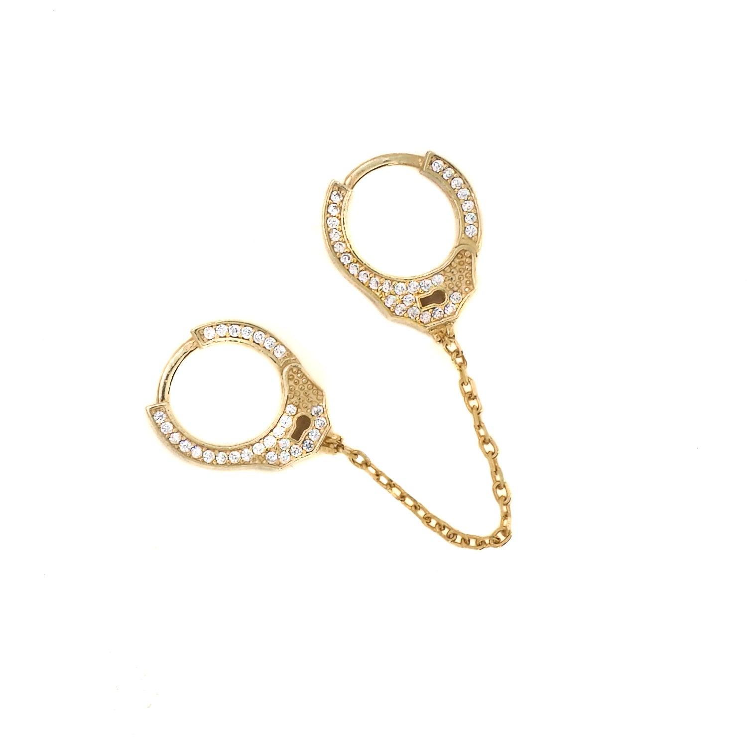Dynamic Style: Handcrafted 18k Gold Plated Sterling Silver Earrings
