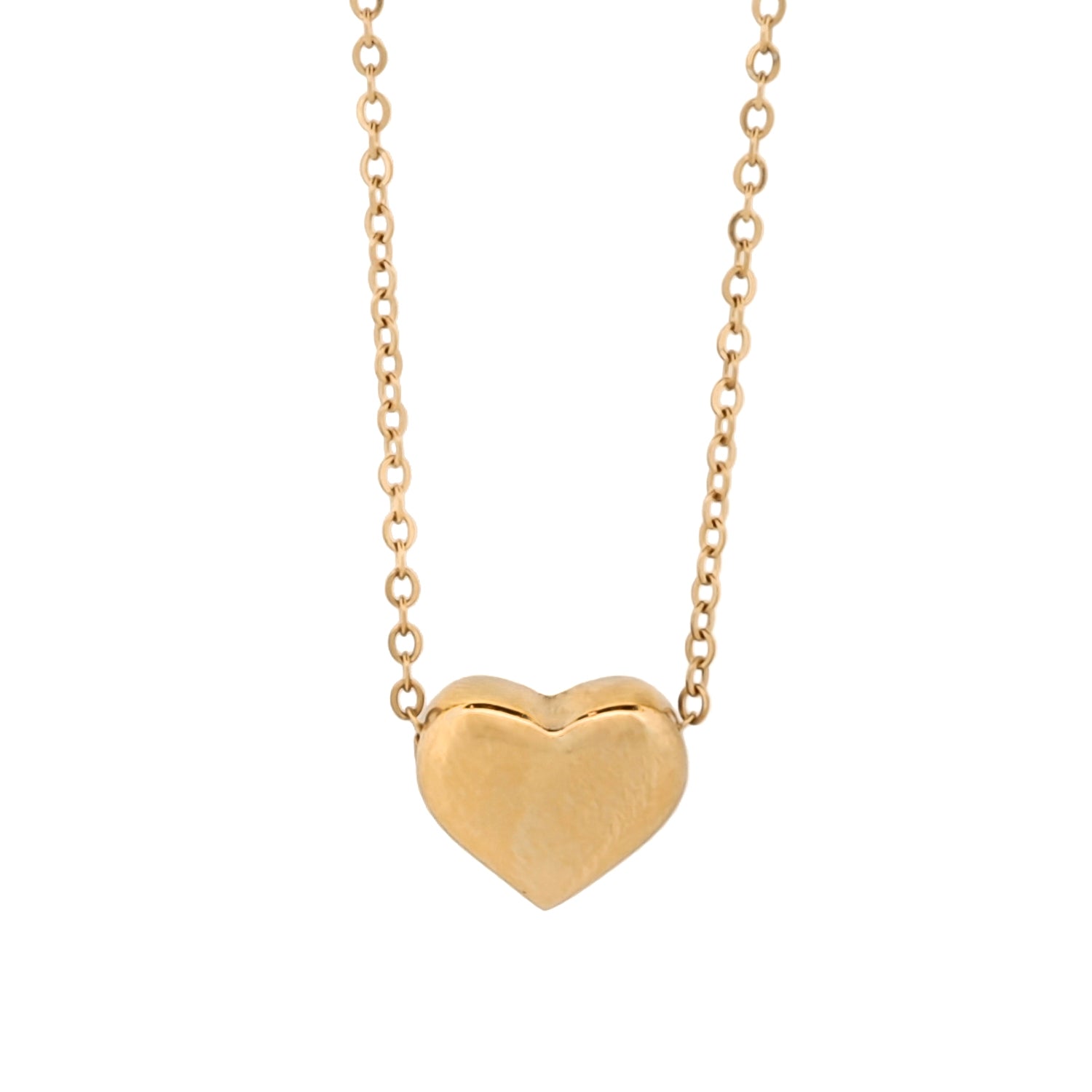 Minimalist Gold Heart Love Necklace