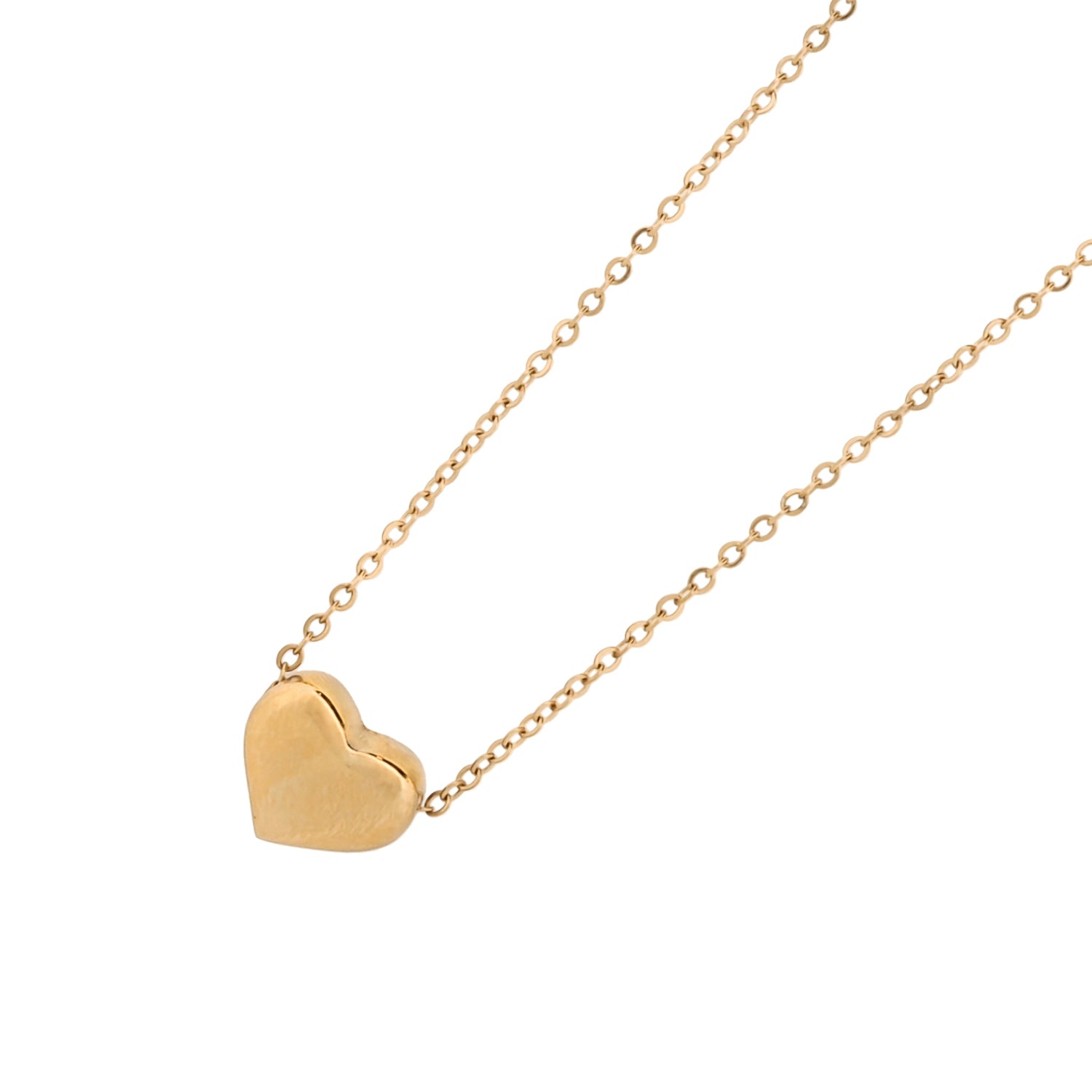 Minimalist Gold Heart Love Necklace