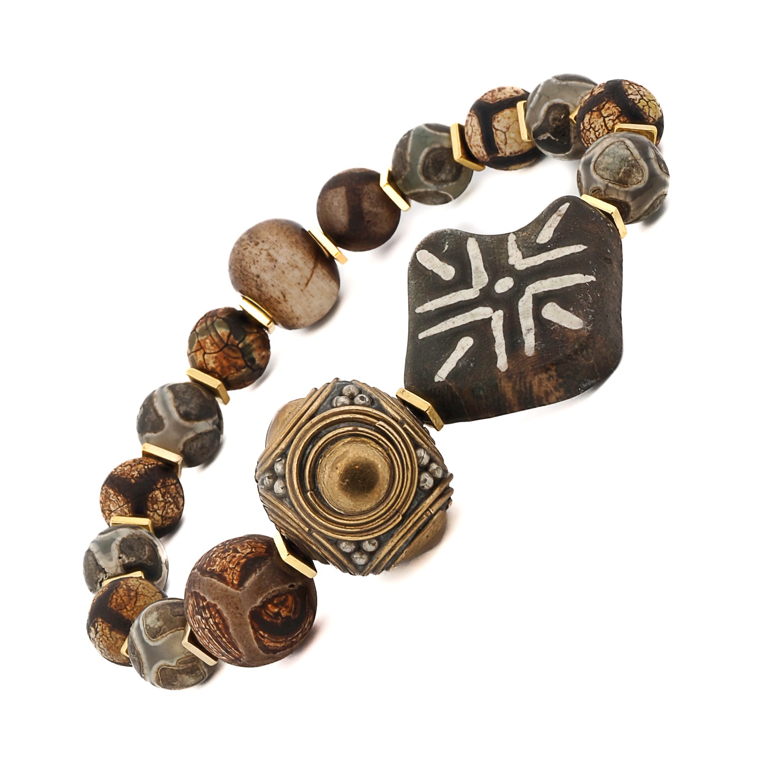 Nepal Agate Nature Beaded Bracelet
