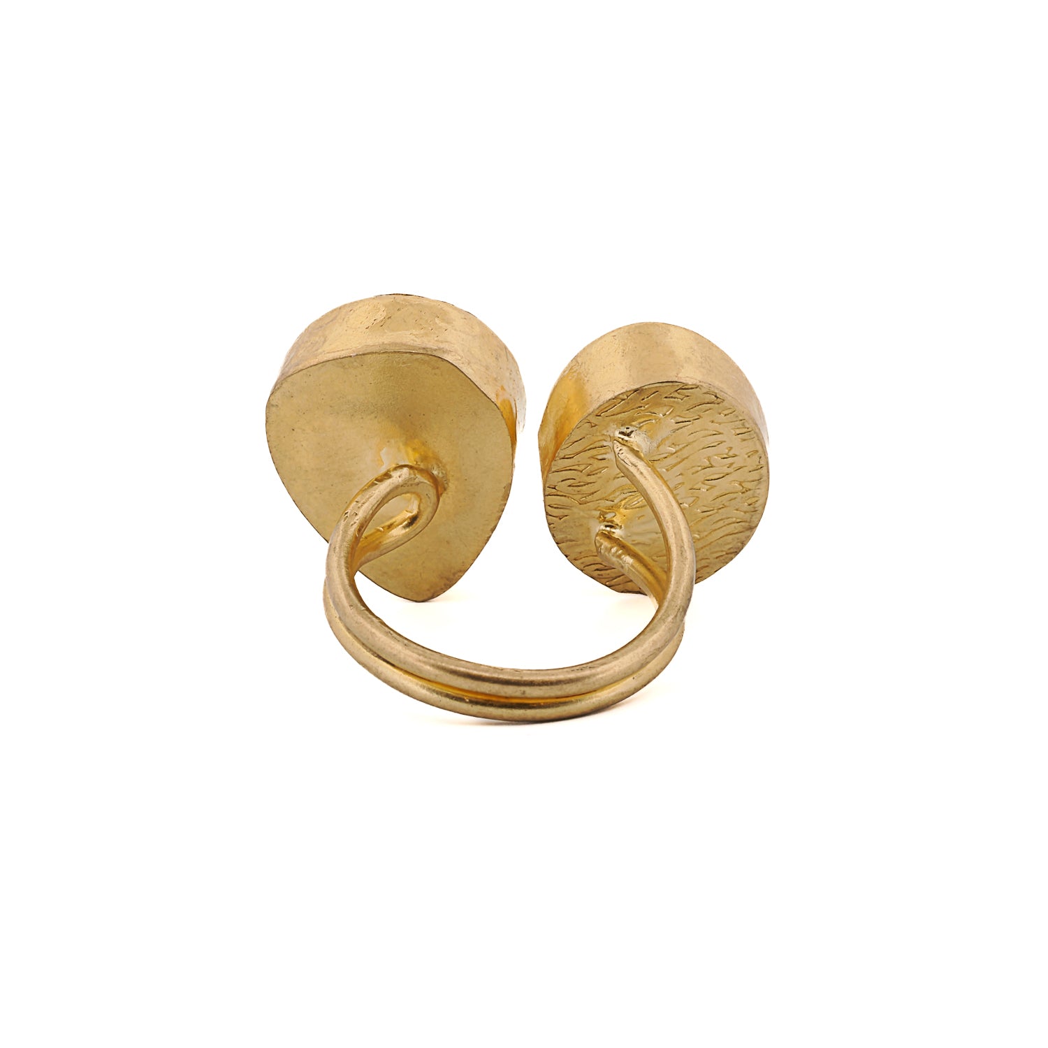 Passion &amp; Balance Double Gemstone Adjustable Ring