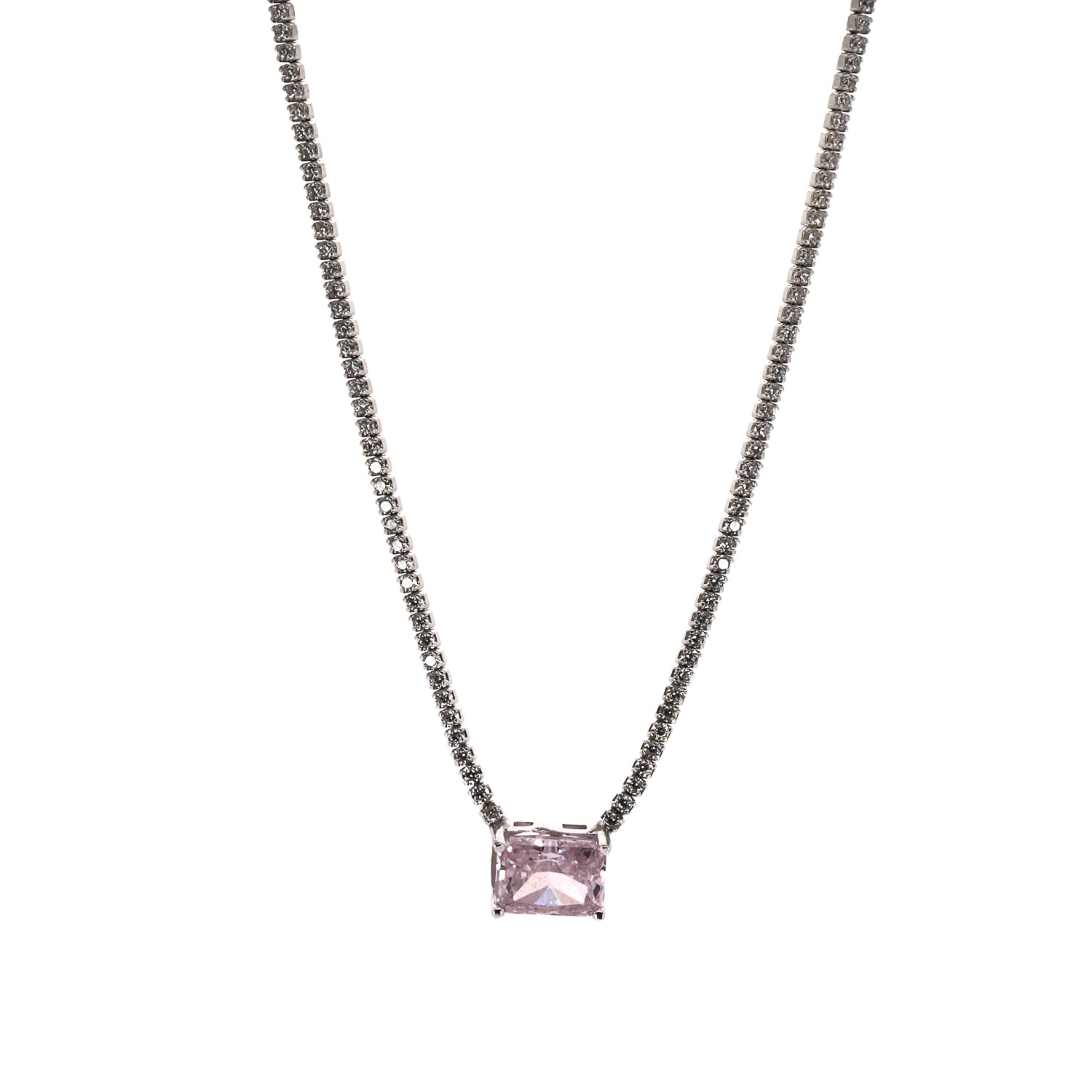 Sophisticated and Elegant: Perfect for Any Occasion Pink Quartz Silver Necklace