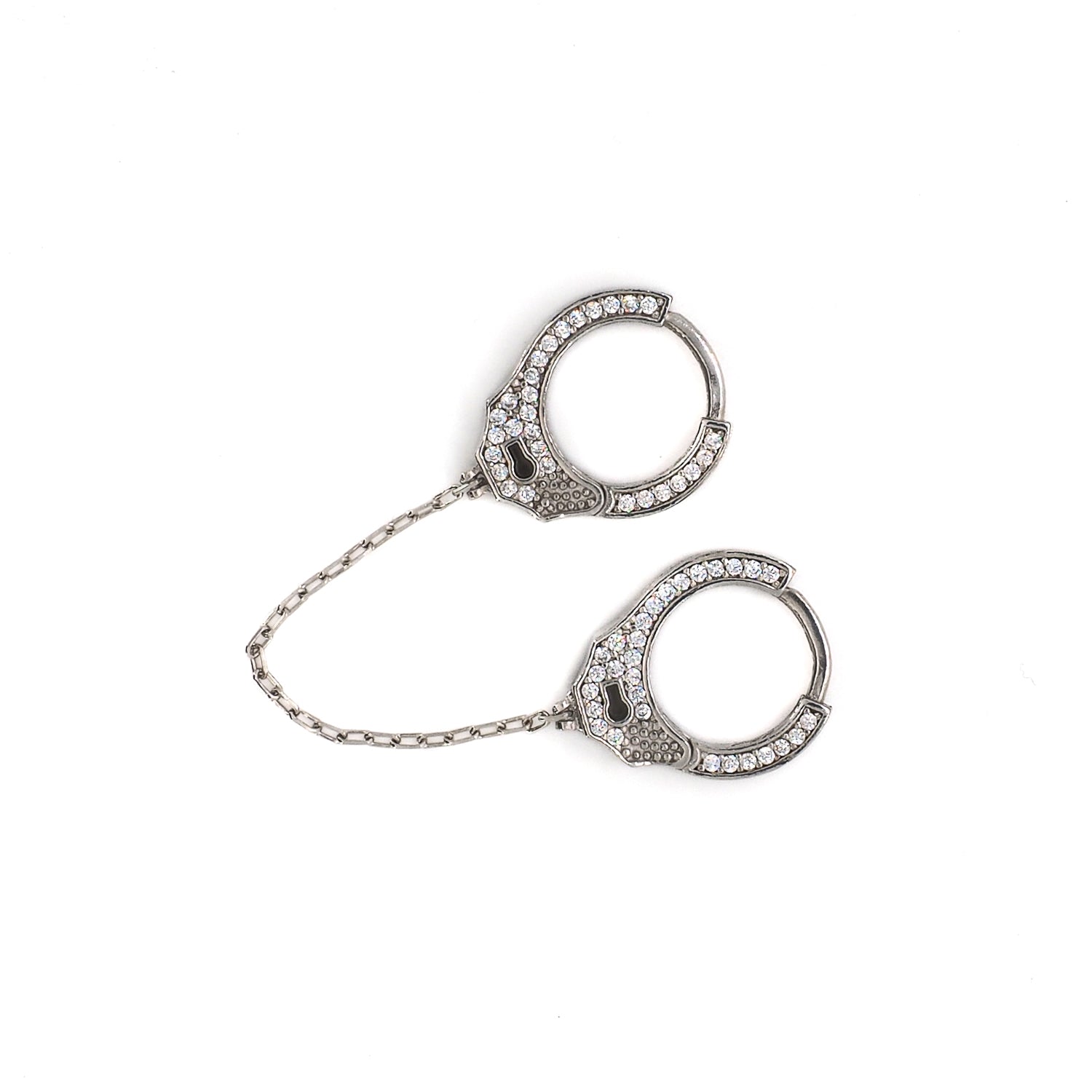 Symbol of Strength and Style: Sterling Silver Diamond Earrings