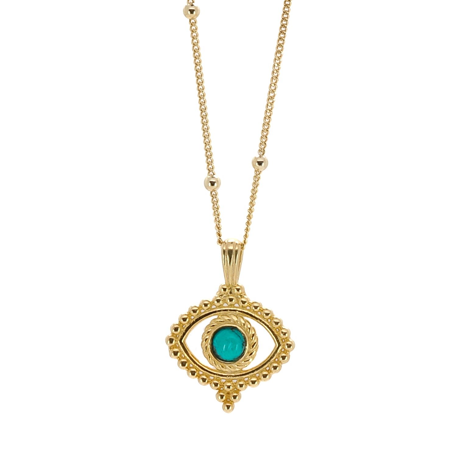 Vibrant Color and Meaning: Evil Eye Necklace with Turquoise