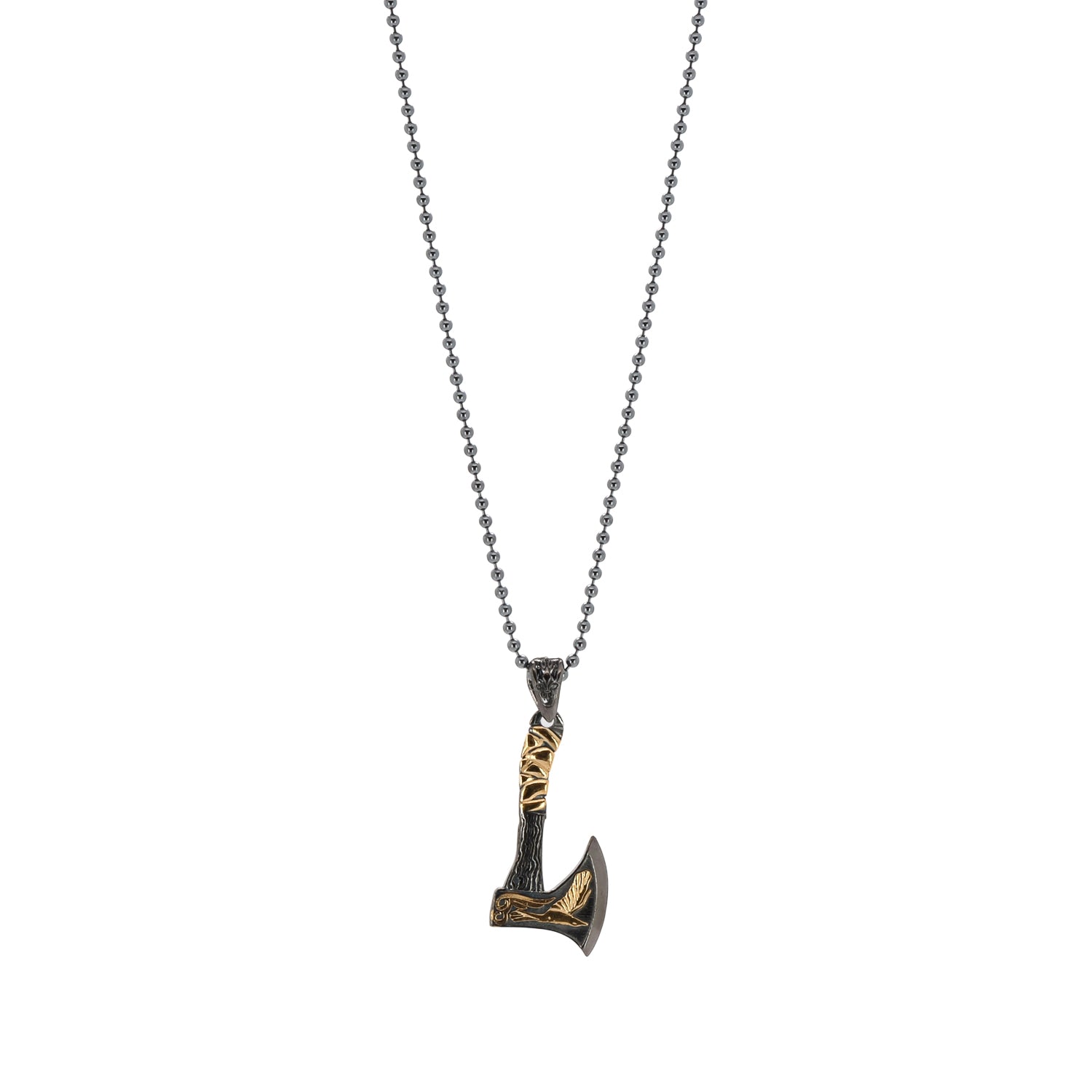 Crafted for boldness: Viking Warrior Axe Men Necklace