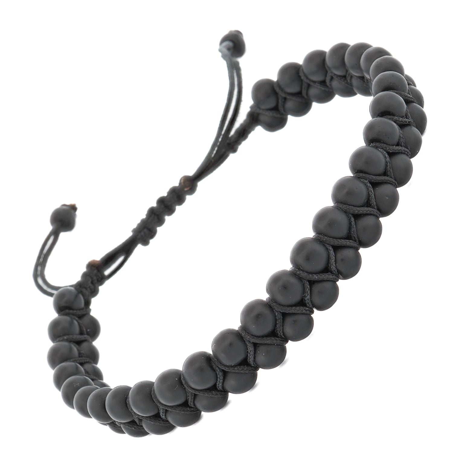 Black Onyx Stone Beaded Striking Bracelet