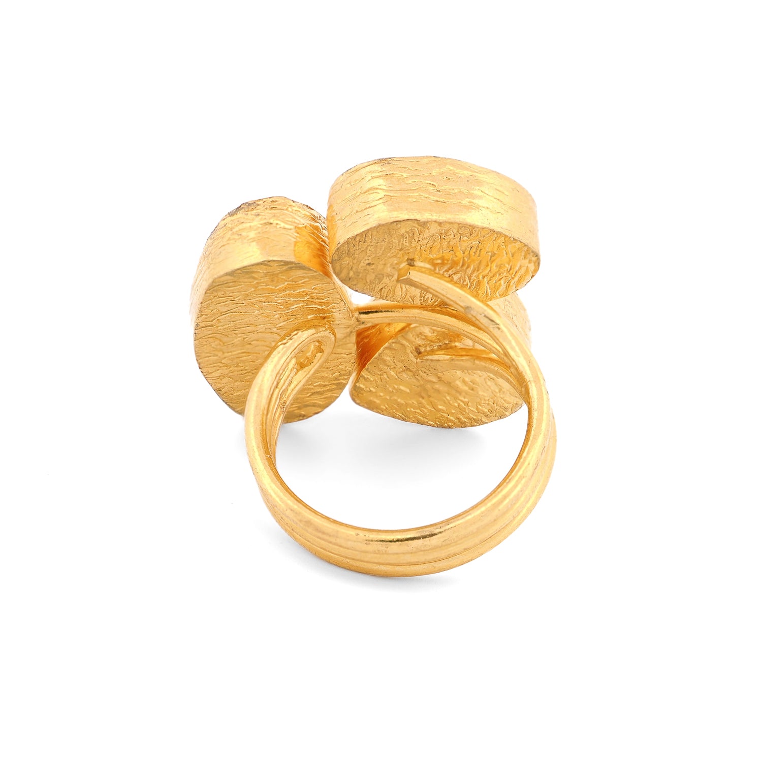 Bold artisan ring combining natural stones for grounding, clarity, and passionate balance

