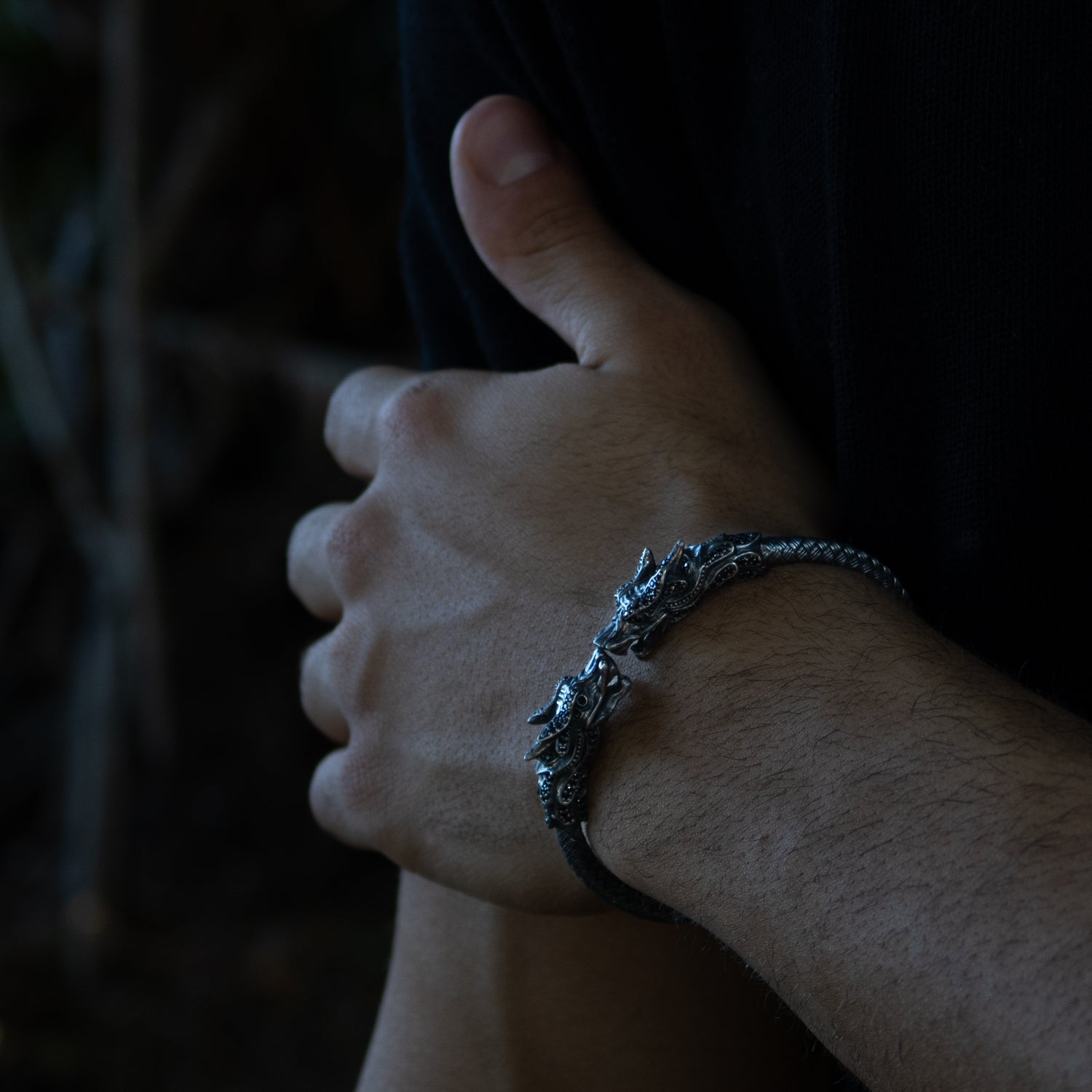 Dragon Force Men’s Sterling Silver Bracelet