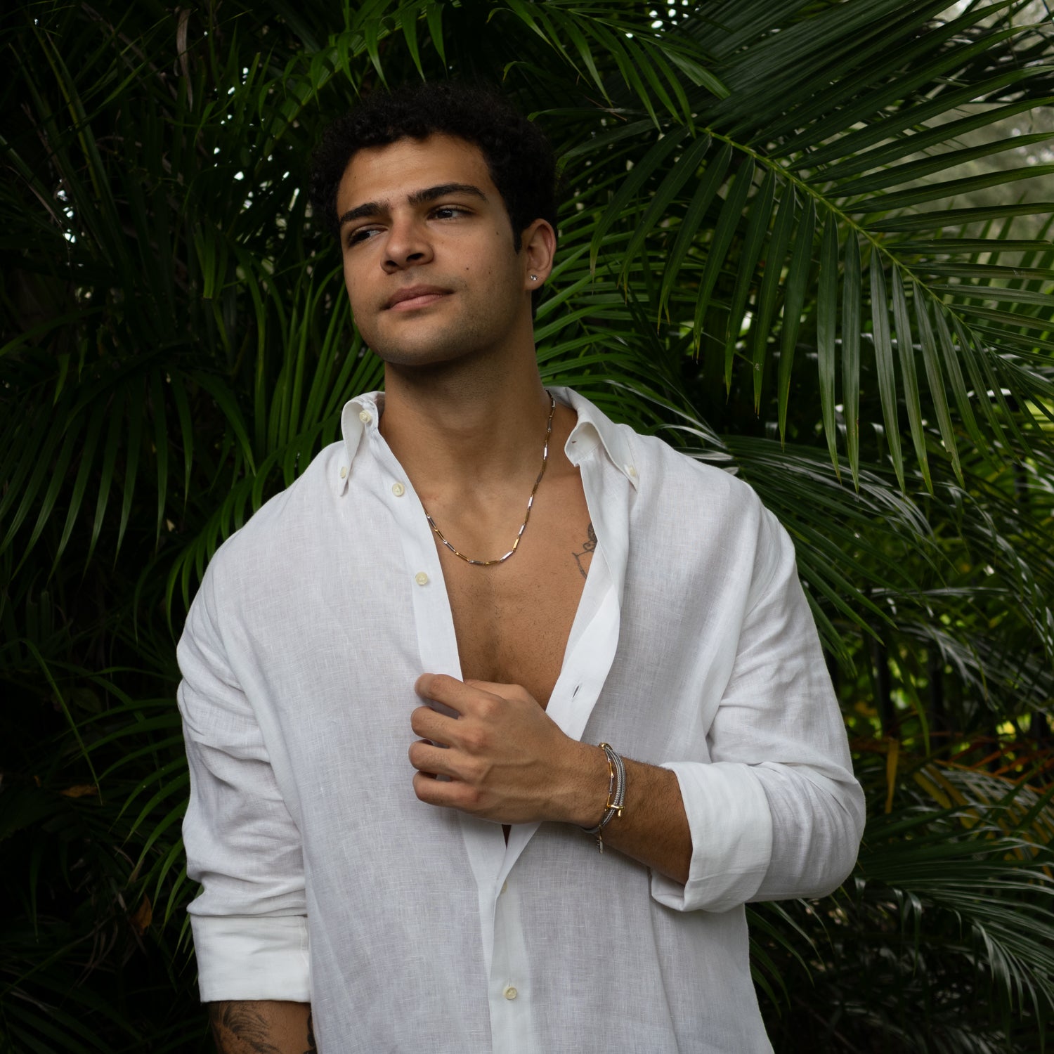 Dual Strength Silver &amp; Gold Men’s Chain Necklace