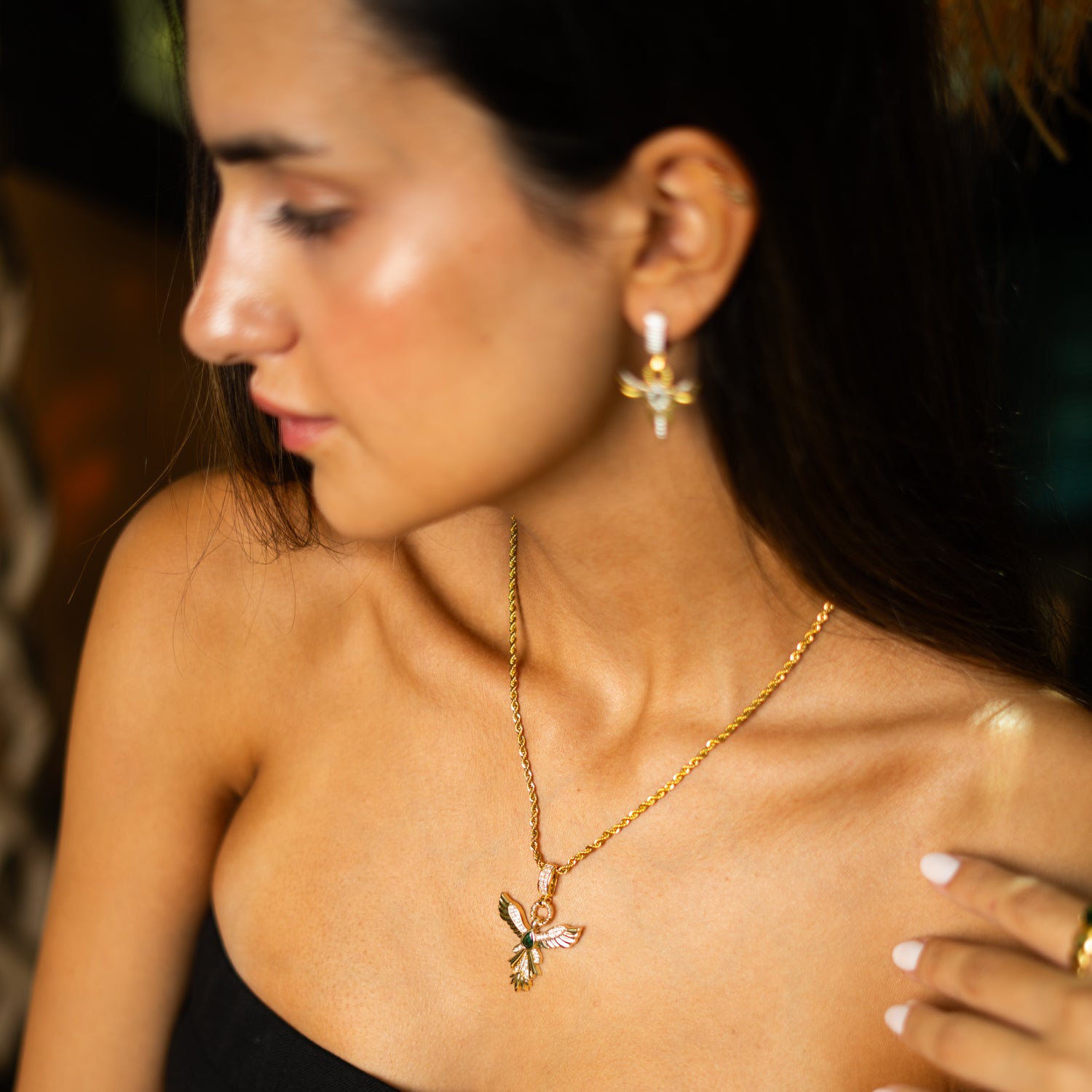 Phoenix pendant necklace symbolizing rebirth and transformation
