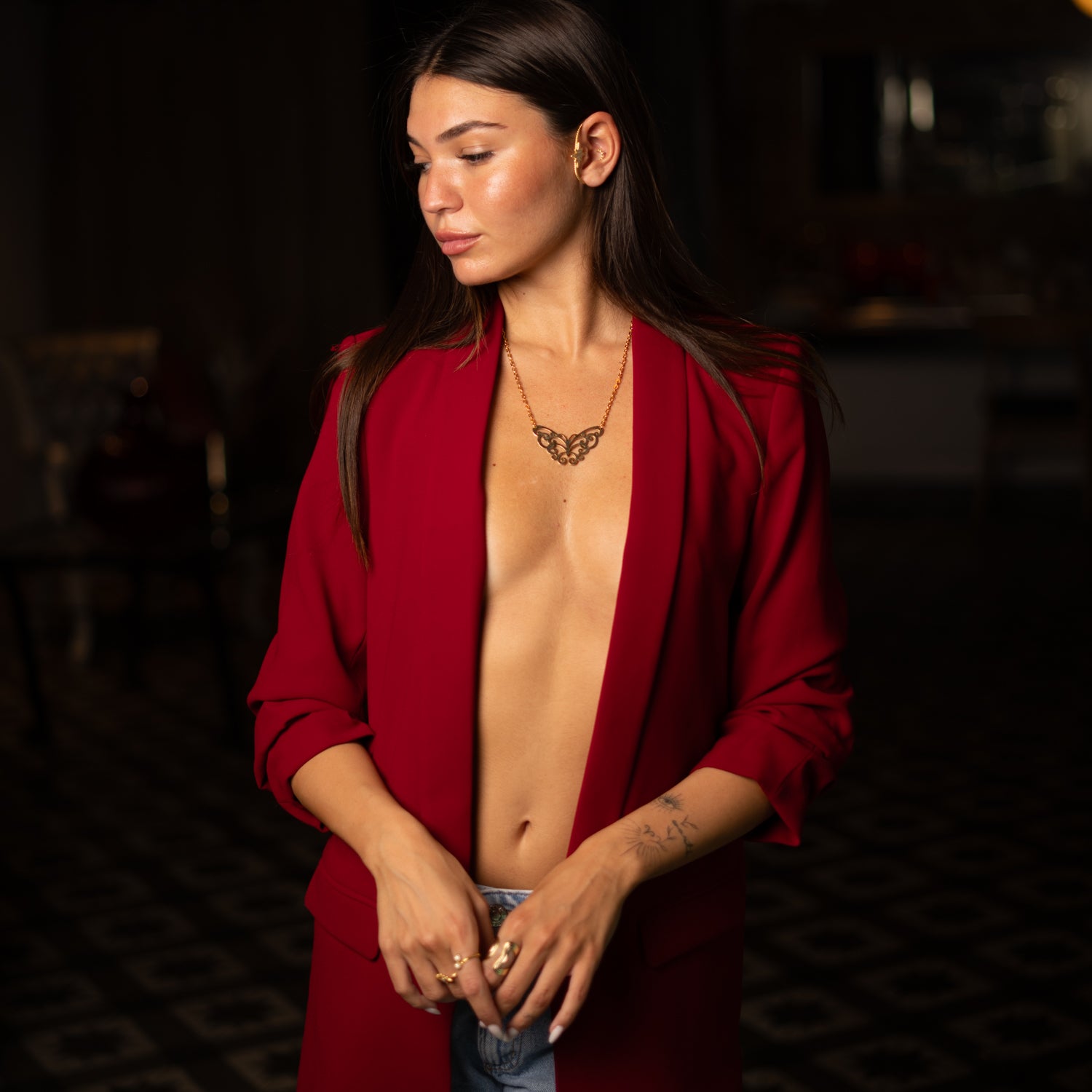 Eternal Grace Butterfly Gold Necklace