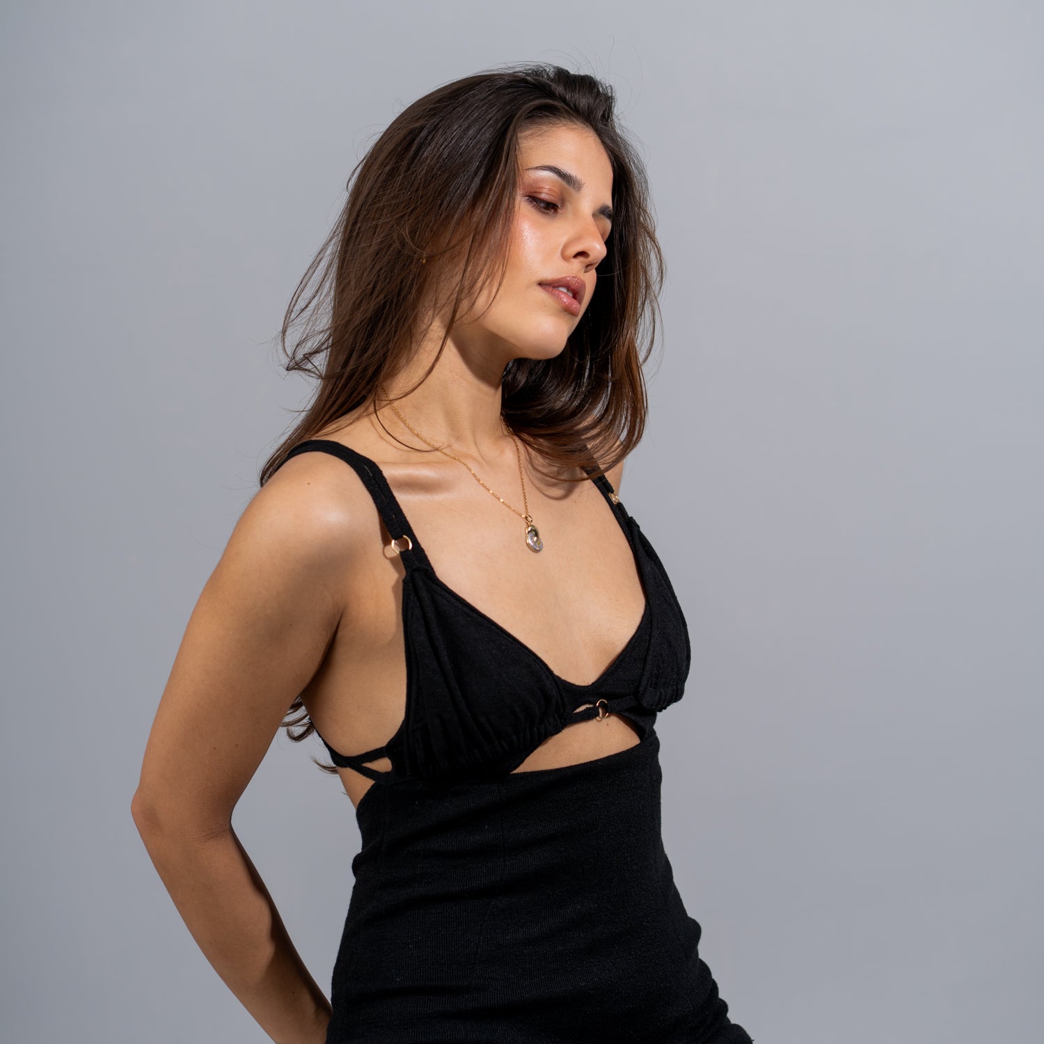 Eternal Twist Gold &amp; Diamond Pendant Gold Necklace