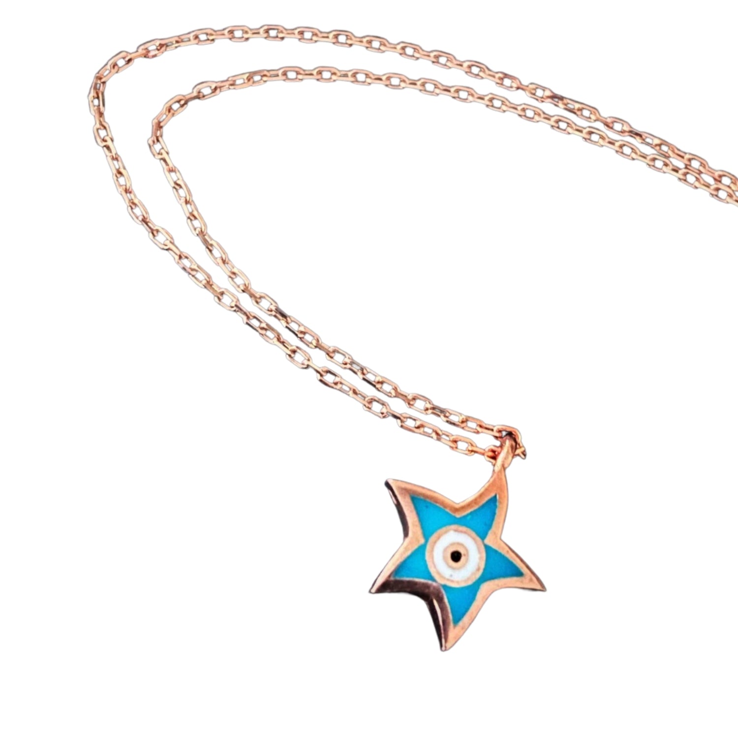 Evil Eye Gold Star Necklace