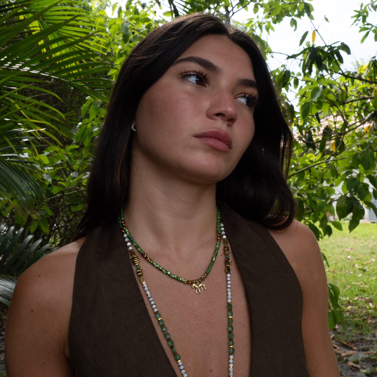 Free Spirit Horse Charm Choker Necklace