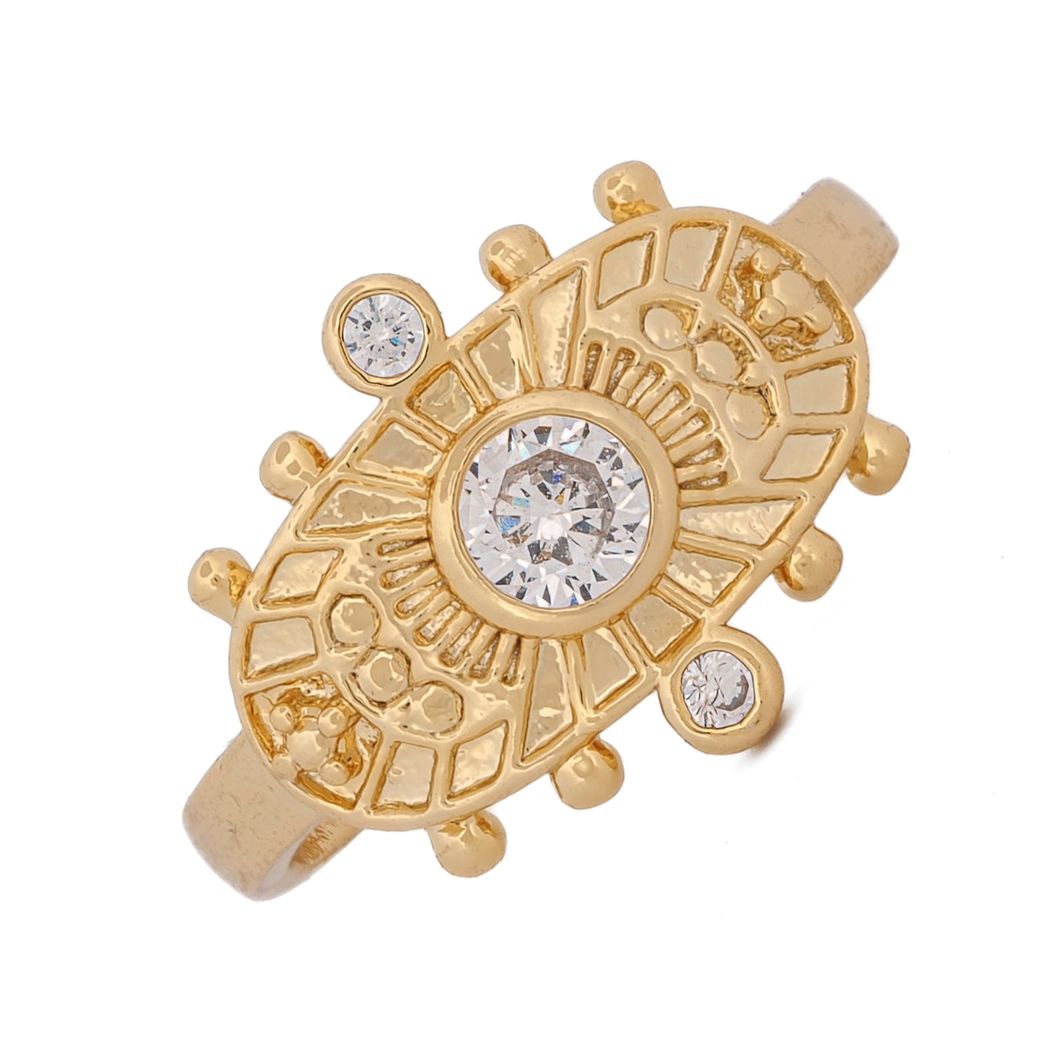 Goddess Cleopatra Gold &amp; Diamond Ring