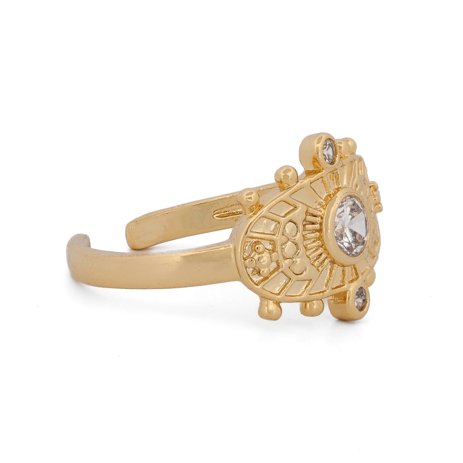 Goddess Cleopatra Gold &amp; Diamond Ring