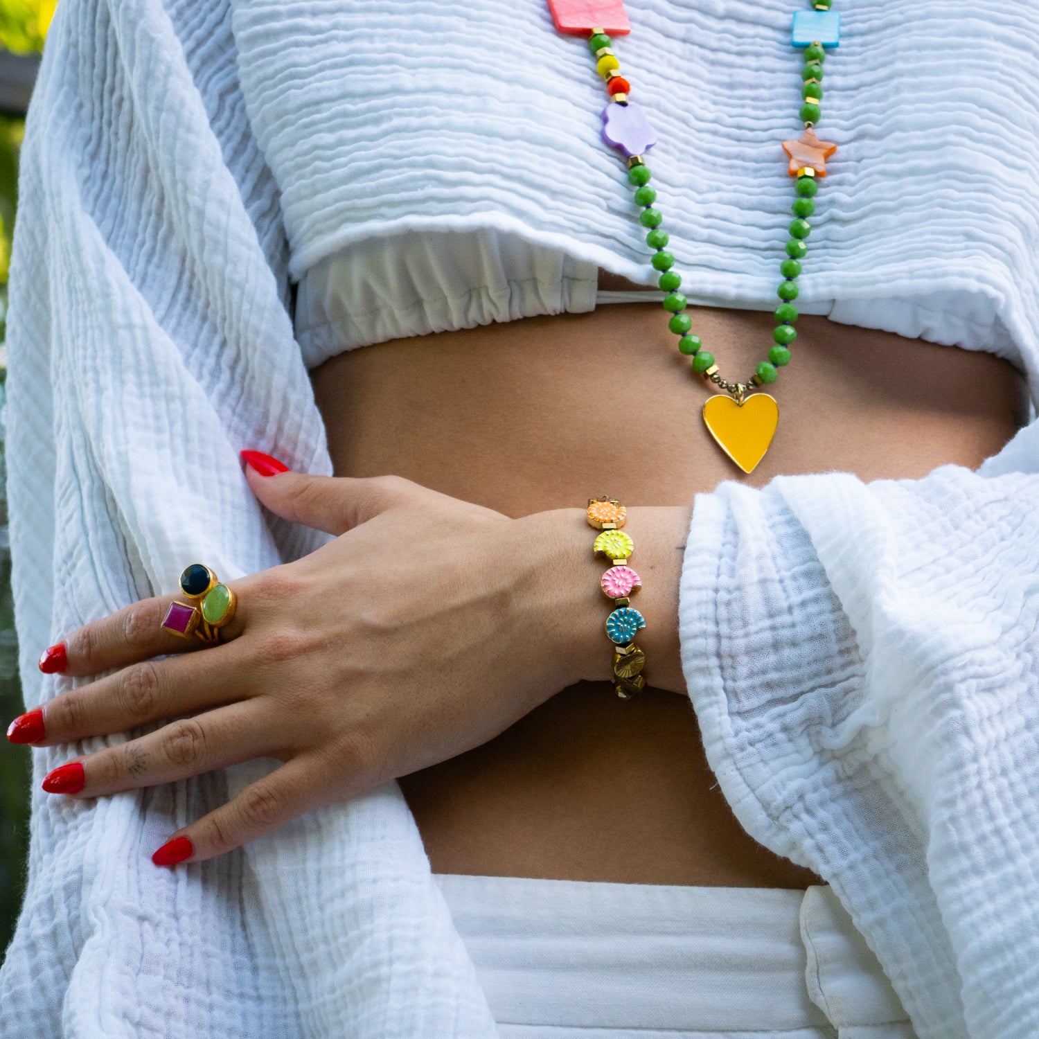 Bold statement ring symbolizing feminine energy, spiritual clarity, and personal strength

