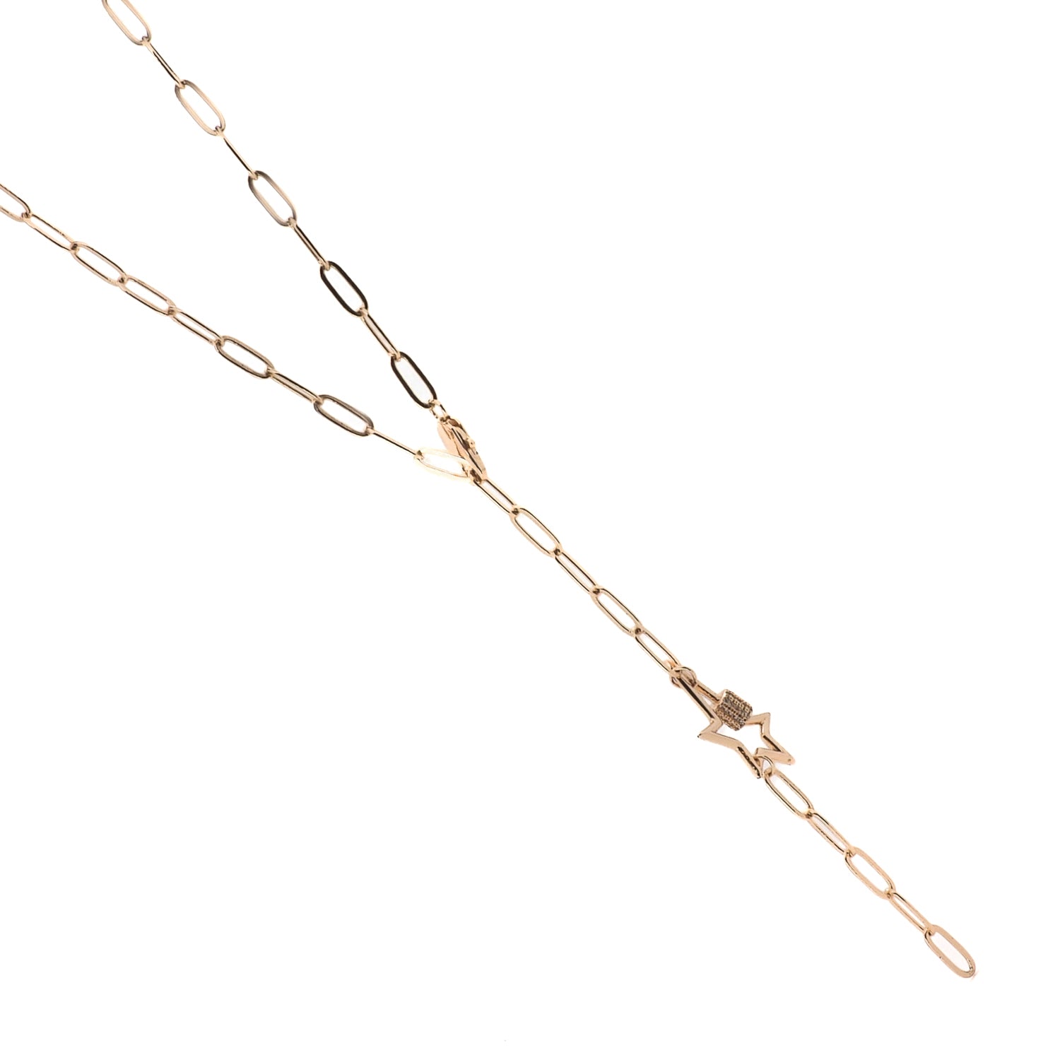 Gold Star Link Chain Necklace