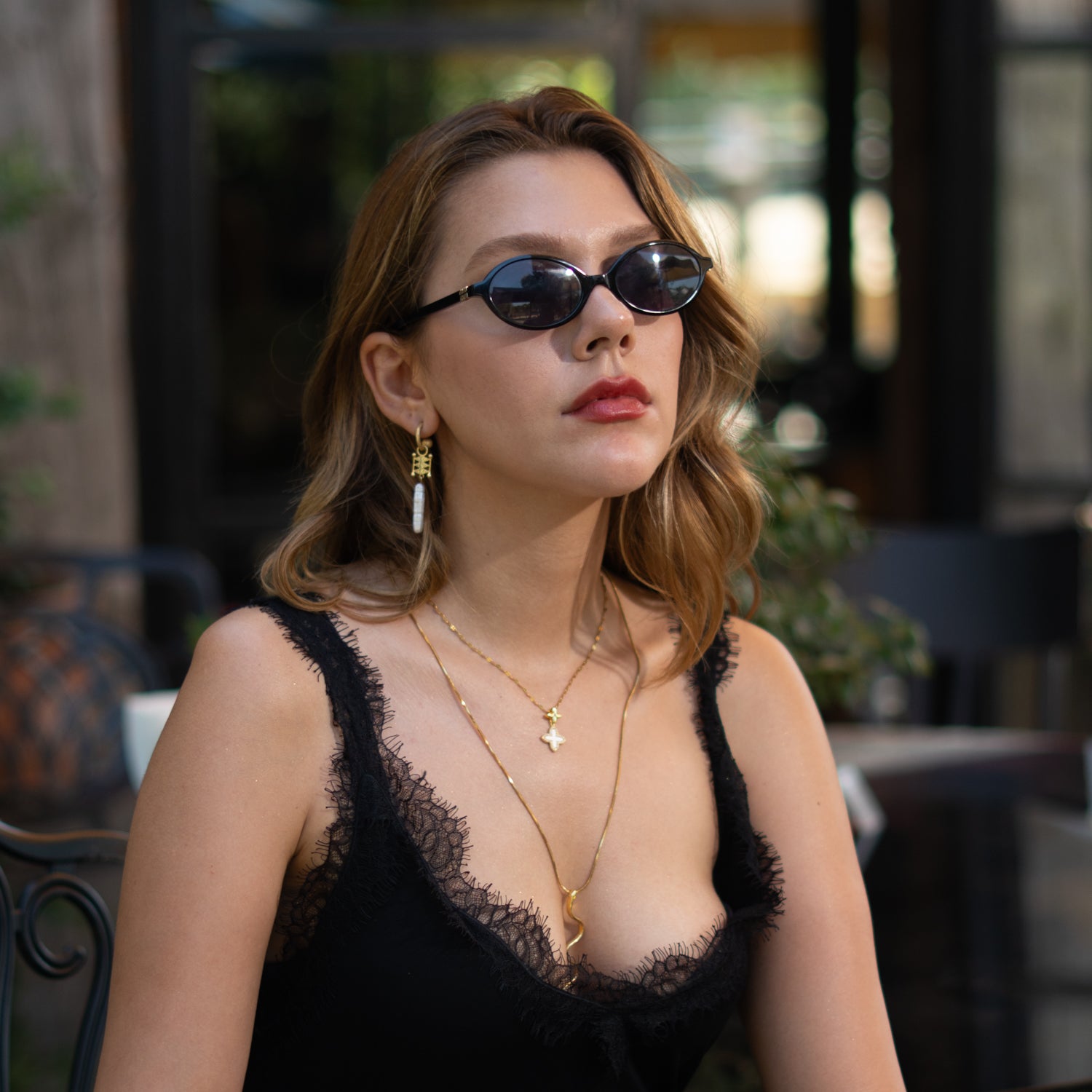 Golden Clover Diamond Chain Necklace symbolizing luck and prosperity