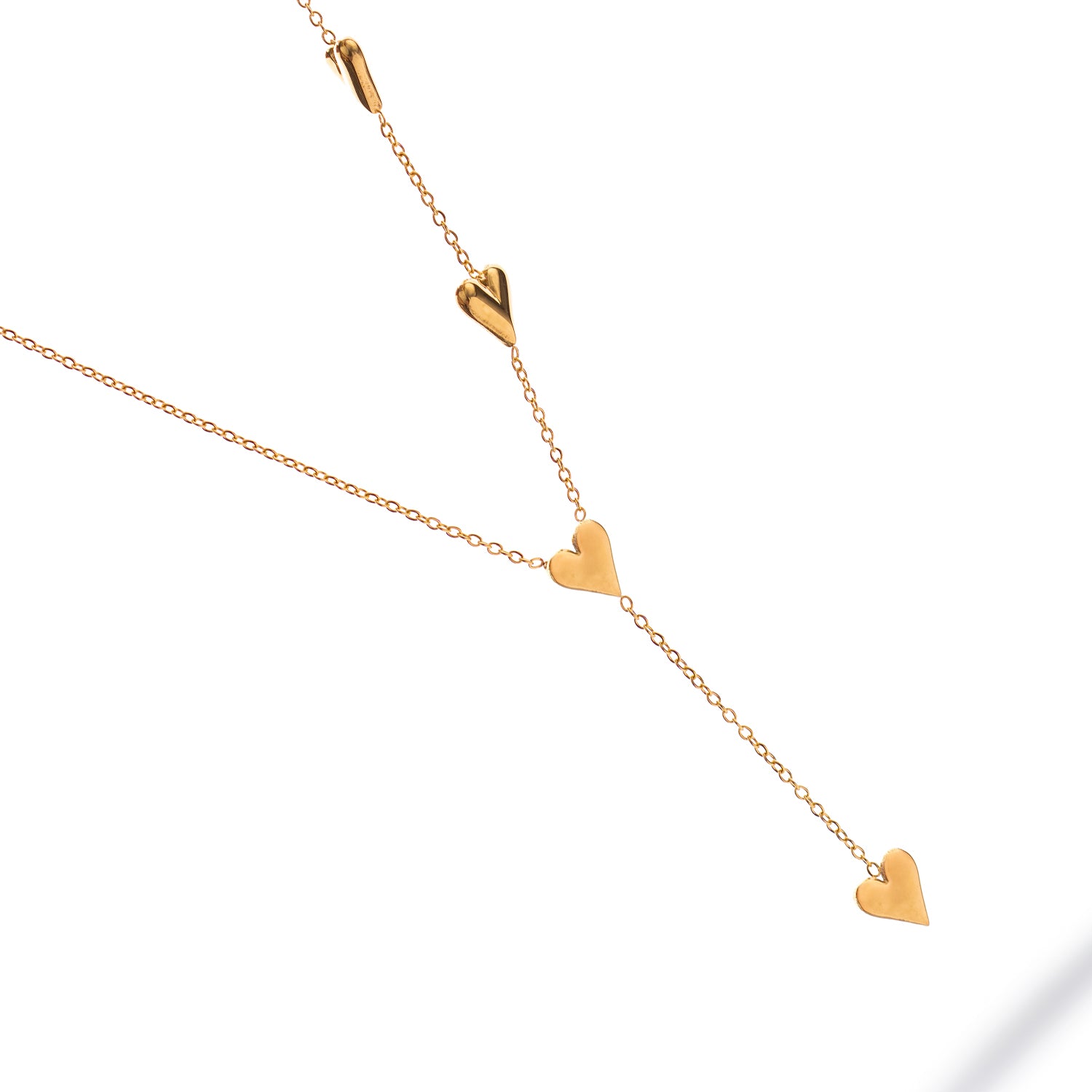 Golden Heart Y Necklace
