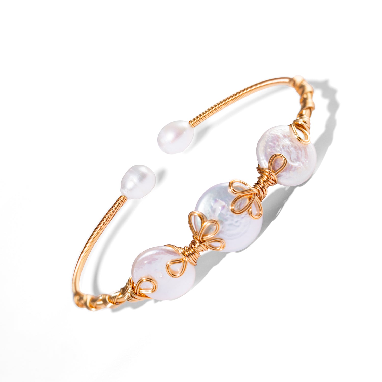 Handcrafted Baroque Pearl Goddess Bracelet