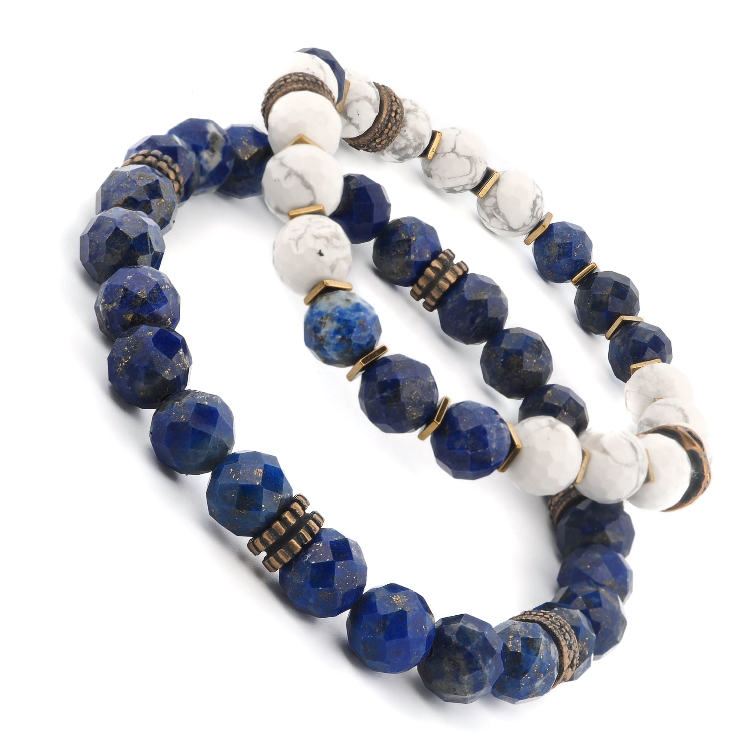 his handcrafted duo blends bold design with the natural power of gemstones, offering strength, balance, and inner clarity.