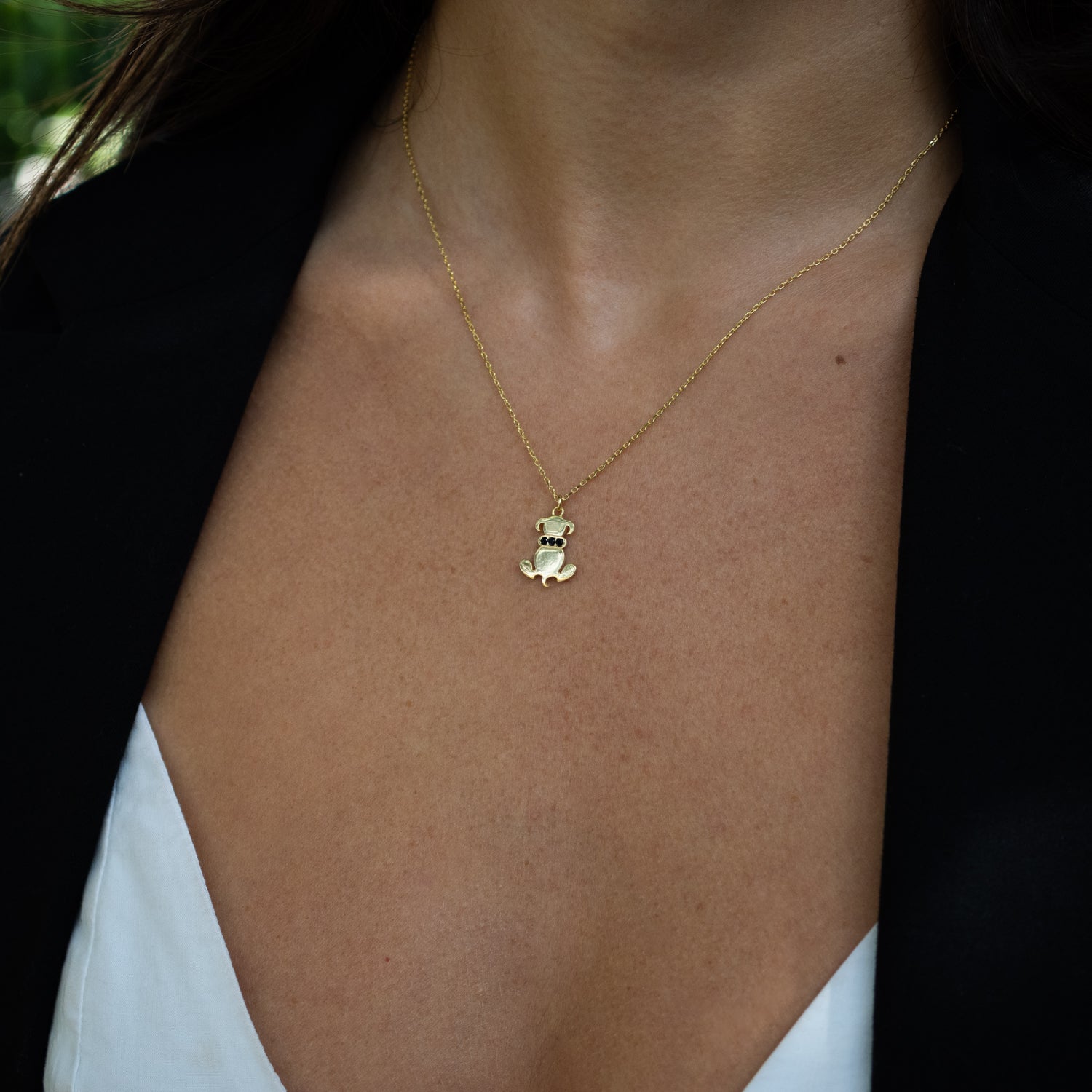 Loyal Pup Gold Vermeil Necklace