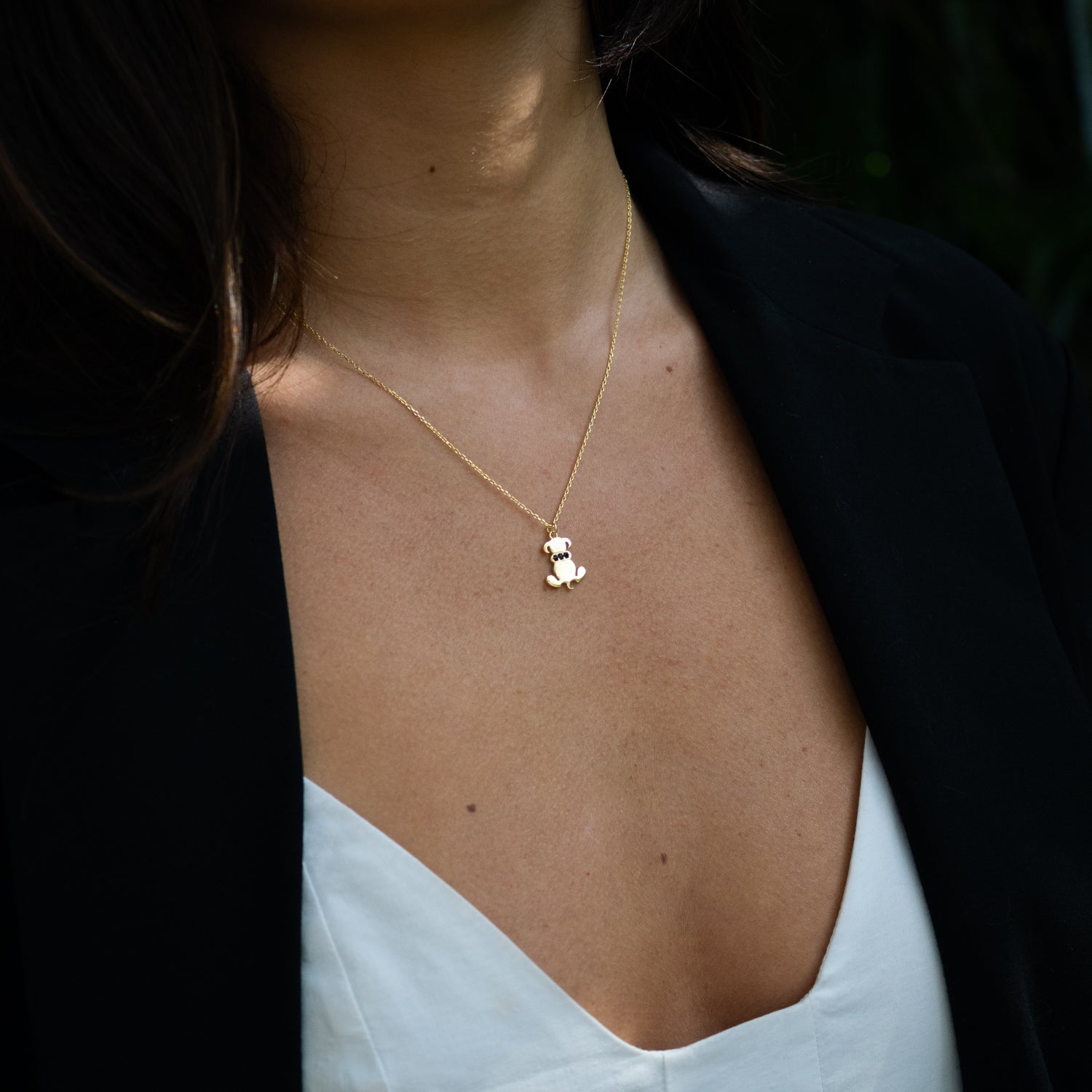 Loyal Pup Gold Vermeil Necklace