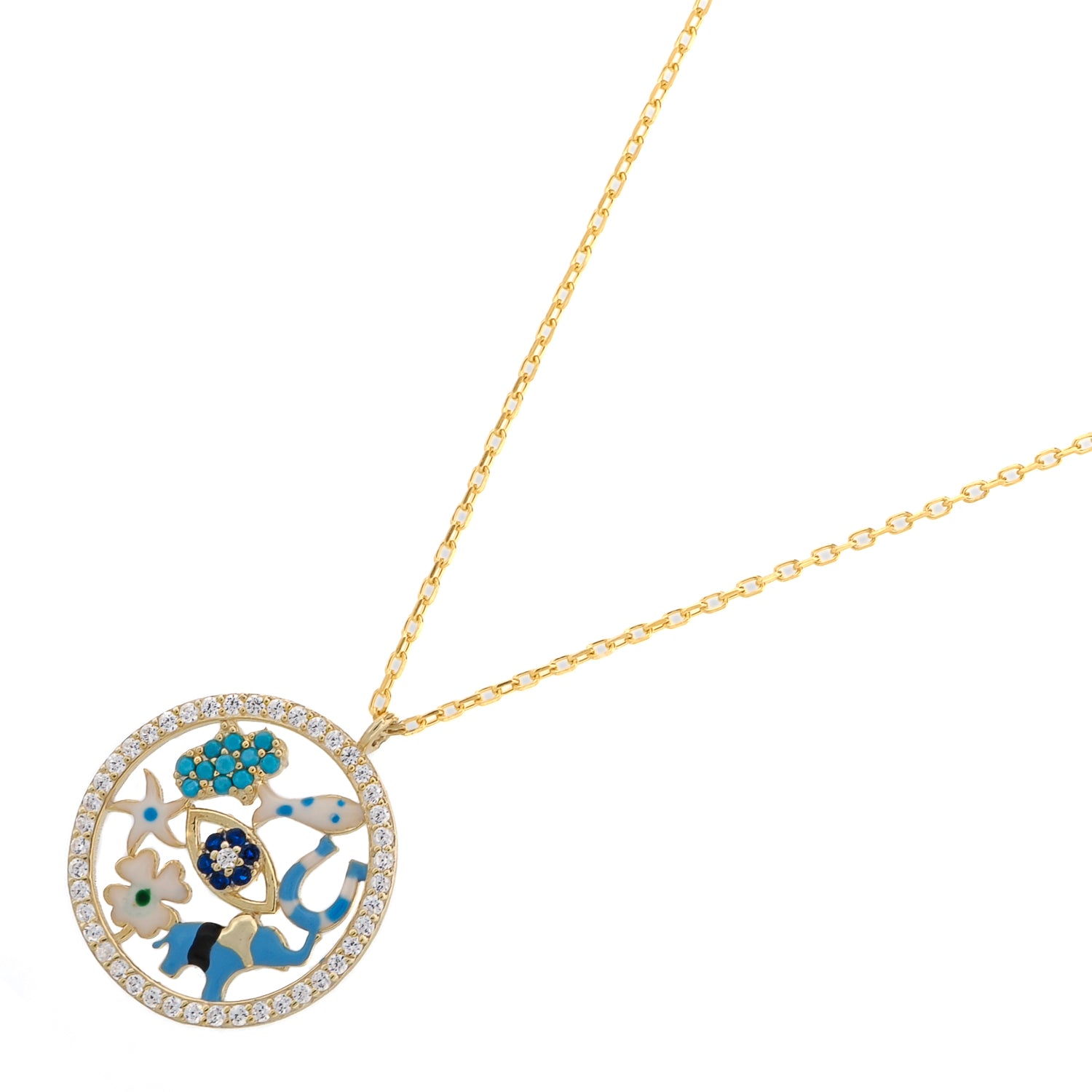 Lucky Charms Talisman Pendant Necklace