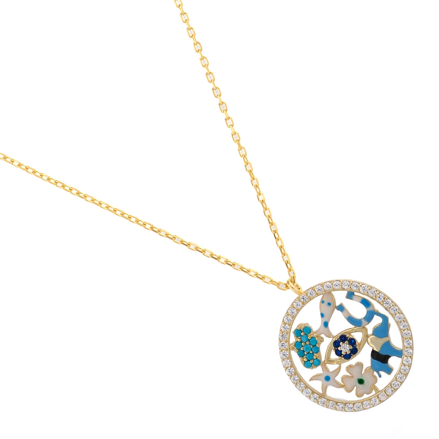 Lucky Charms Talisman Pendant Necklace