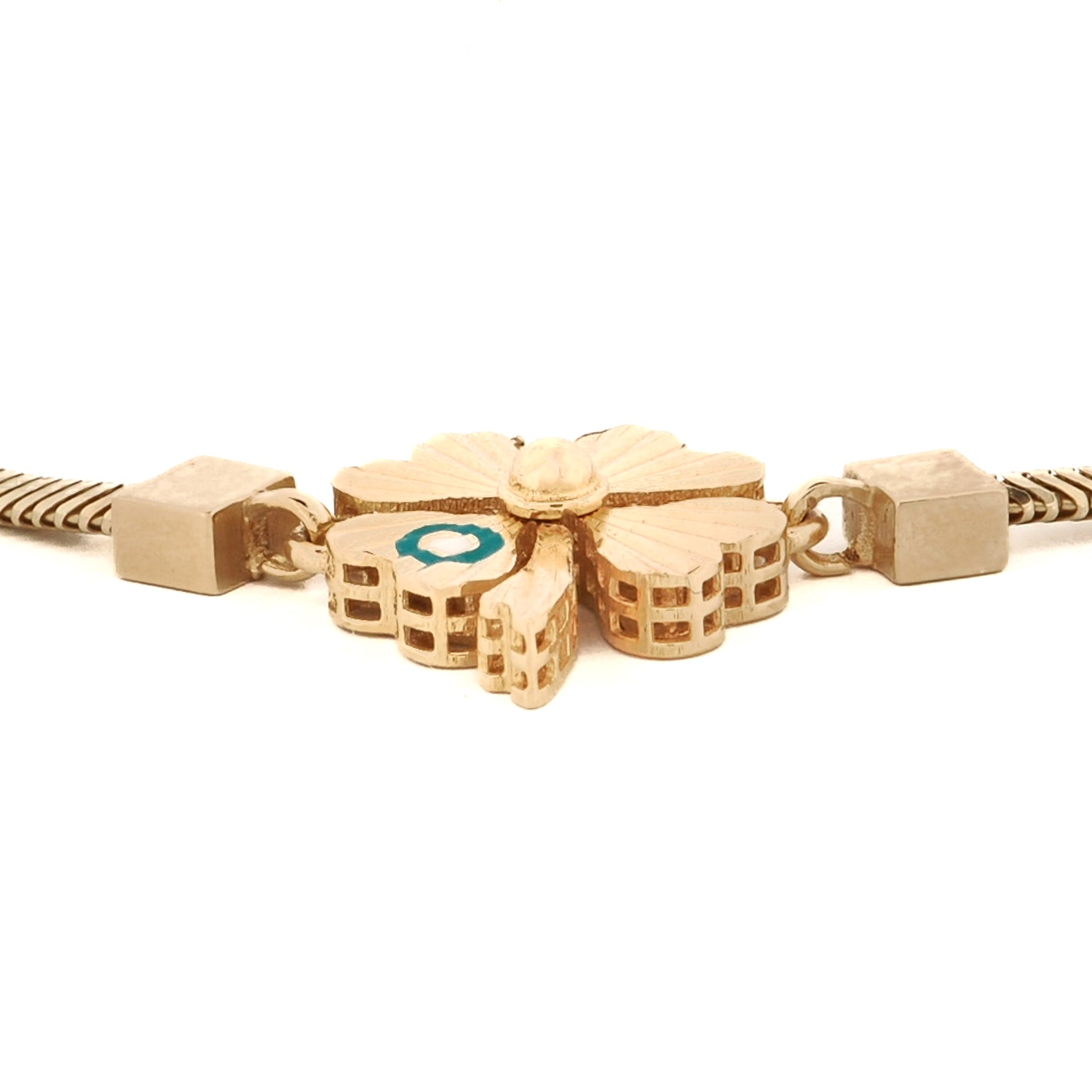 Lucky Clover Solid Gold Bracelet