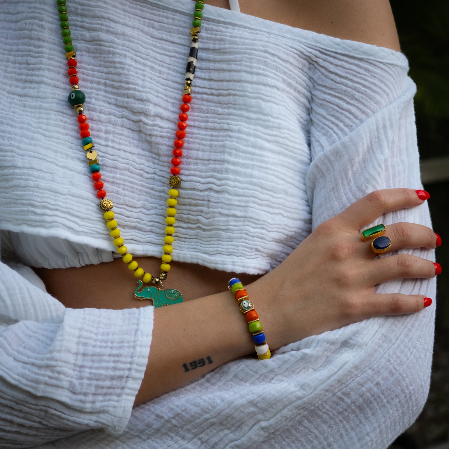 Mystic Bloom Evil Eye Bracelet