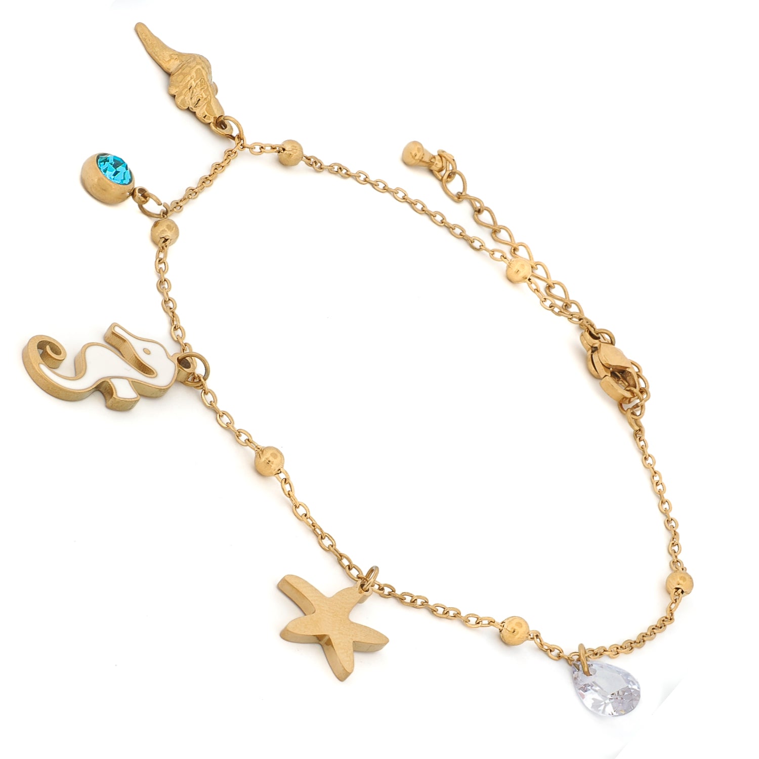 Ocean Treasures Gold Anklet
