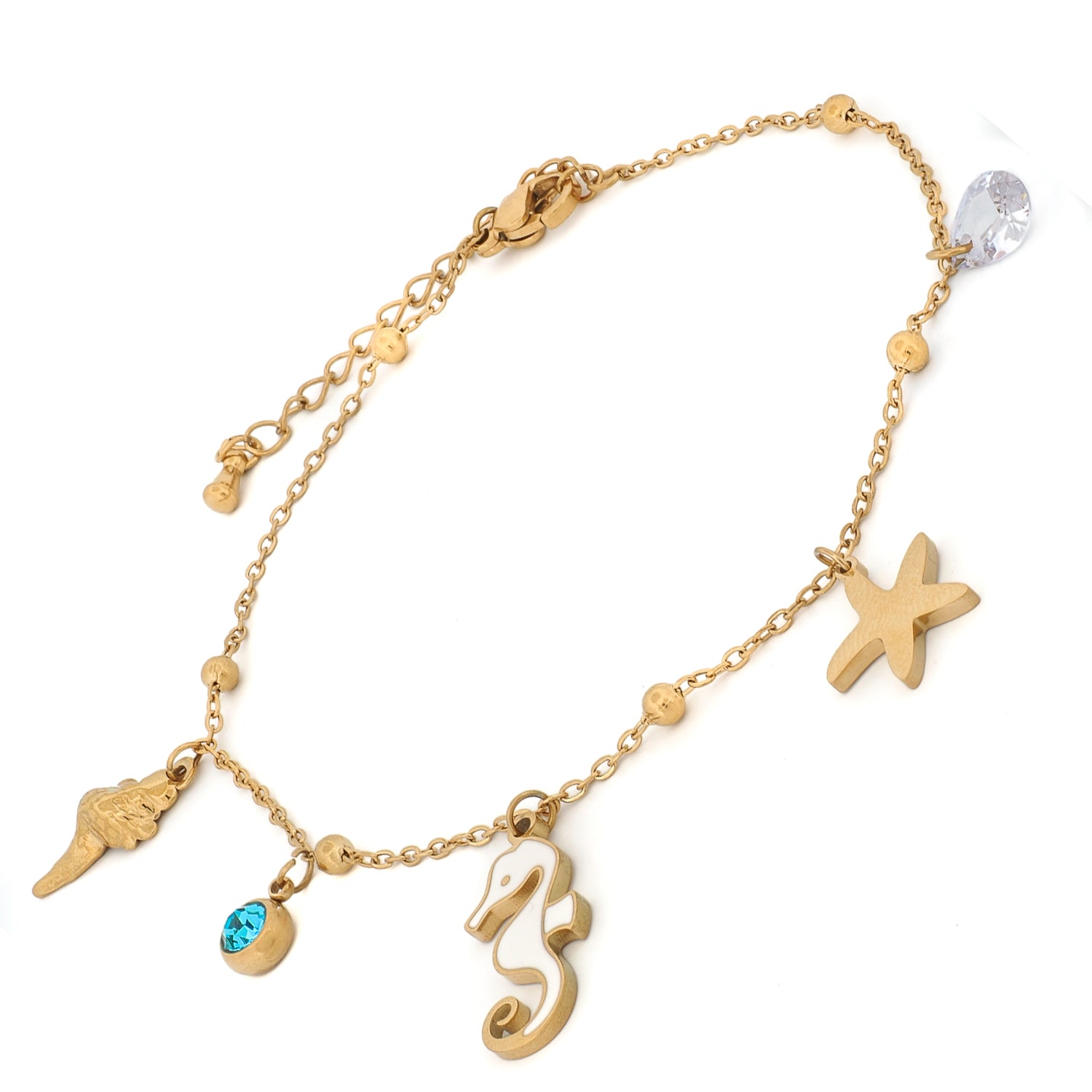 Ocean Treasures Gold Anklet