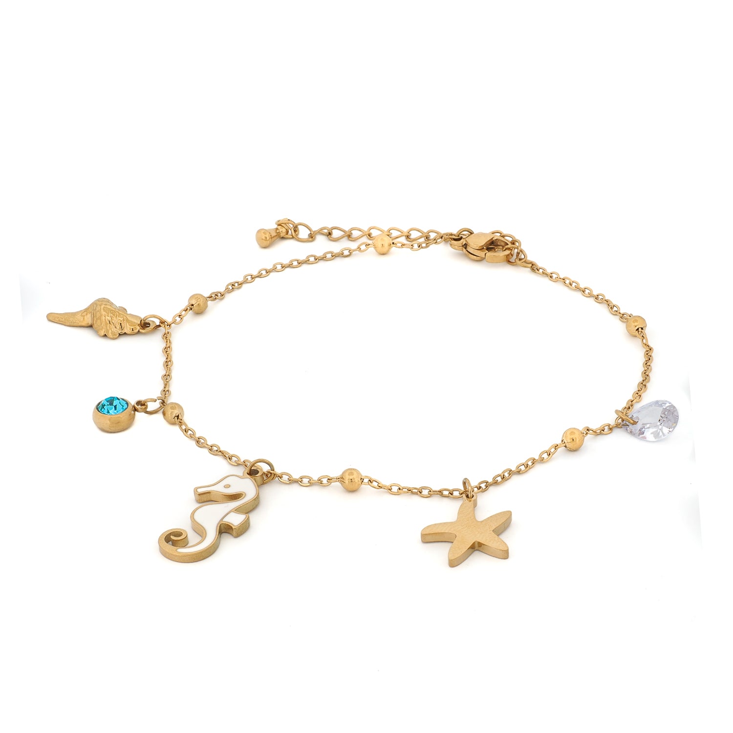 Ocean Treasures Gold Anklet