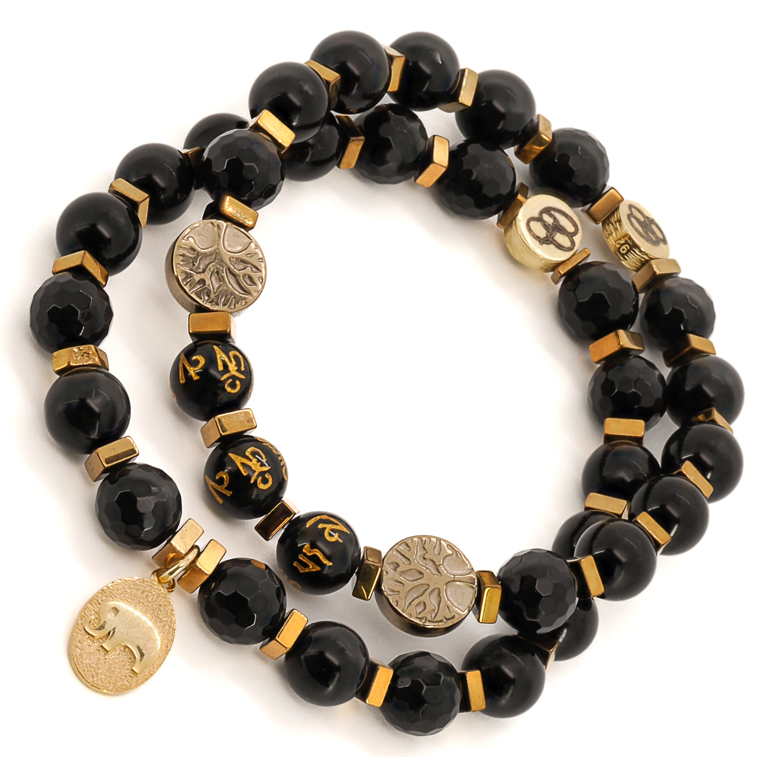 Find inner strength and focus with the Onyx Yoga Journey Bracelet Set, a handcrafted collection of jewelry designed to promote mindfulness.