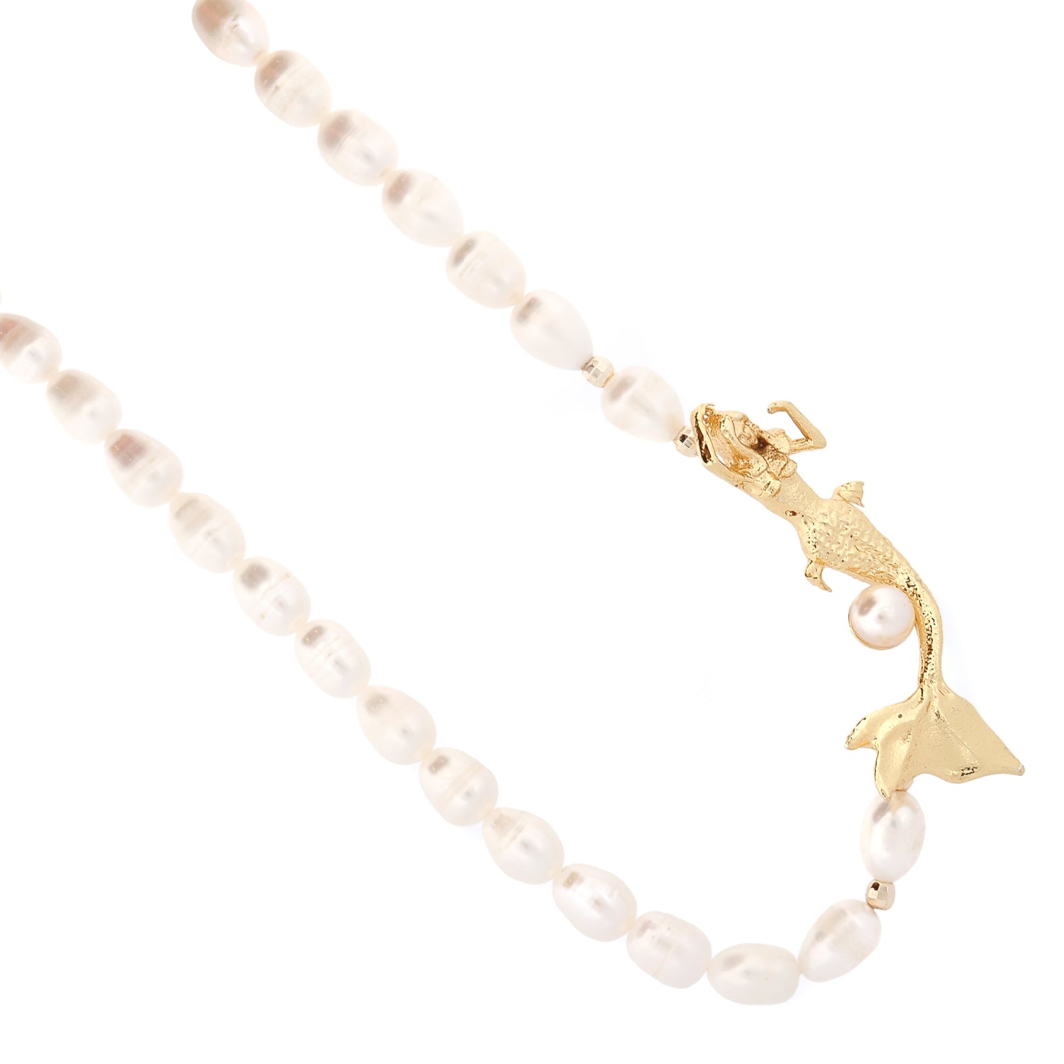 Sea Goddess Pearl Mermaid Necklace
