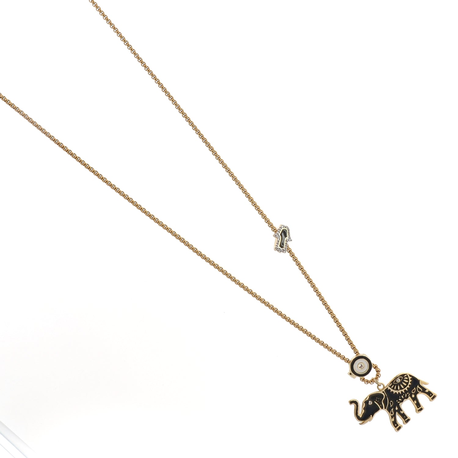 Spiritual Elephant Talisman Long Chain Necklace