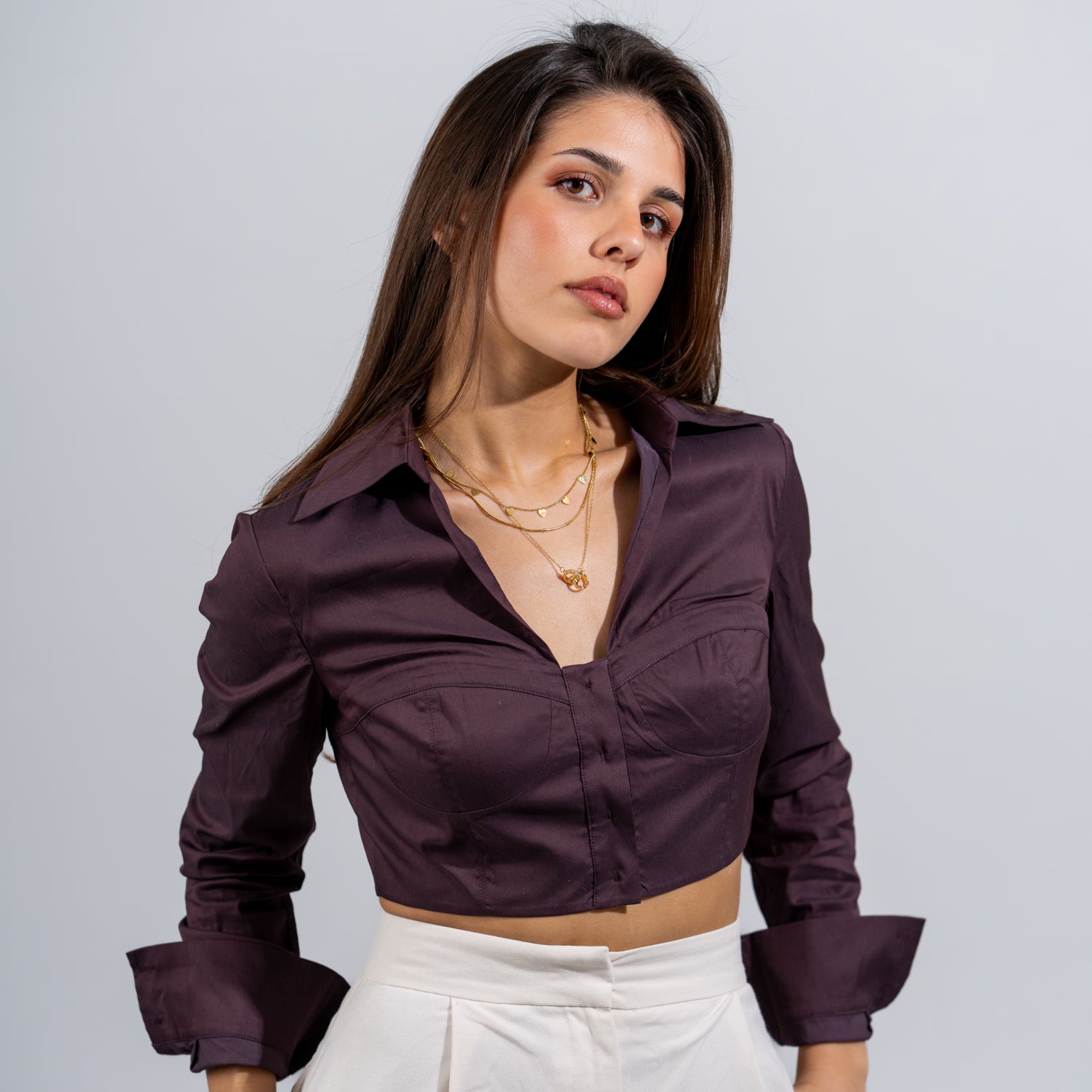 Together Always Dual Ring Gold Necklace