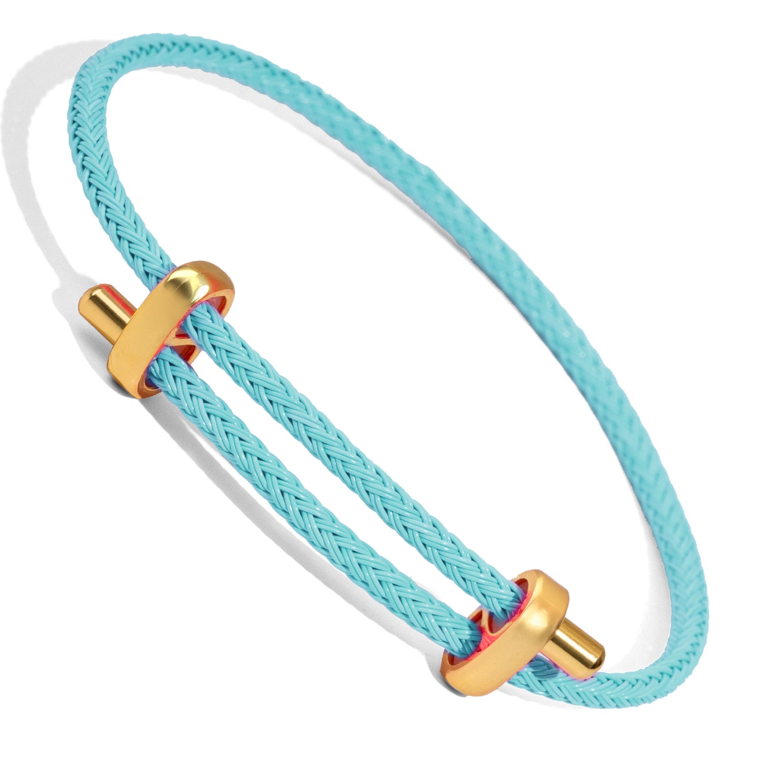 Vibrant turquoise and gold bracelet for men and women