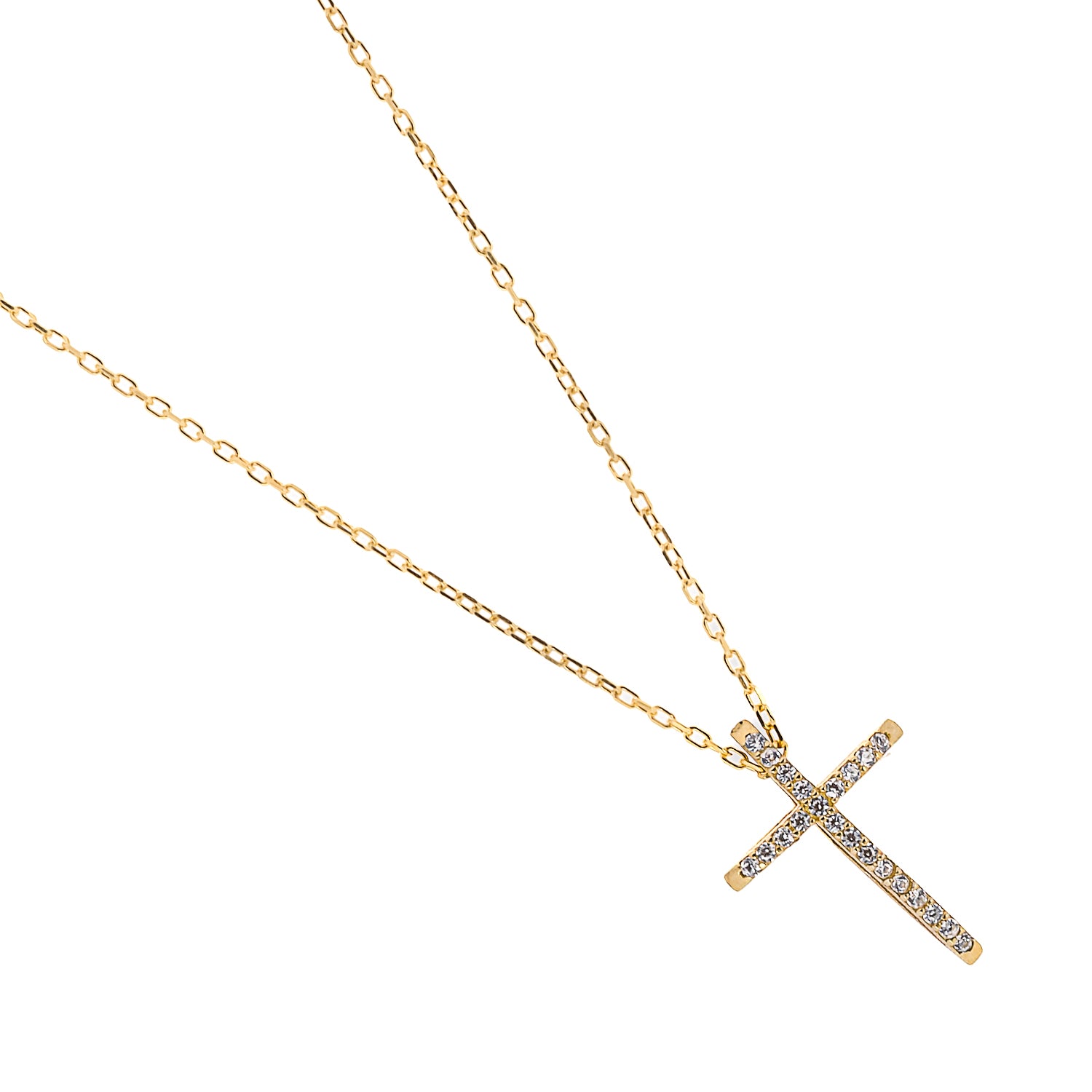 The captivating Unique Cross Diamond Necklace, a meaningful accessory that embodies elegance and faith.