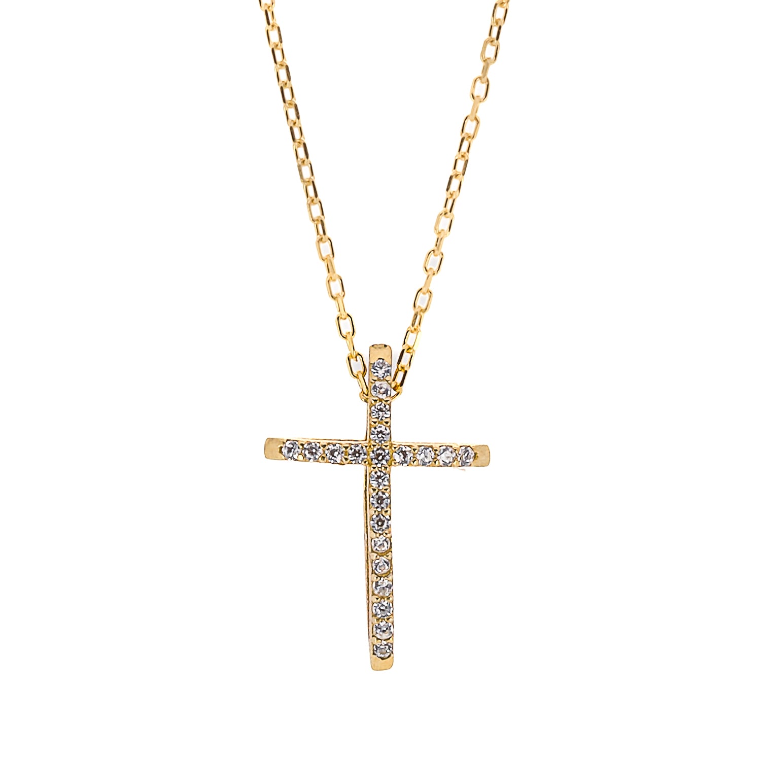 The Unique Cross Diamond Necklace, a symbol of faith and spirituality.