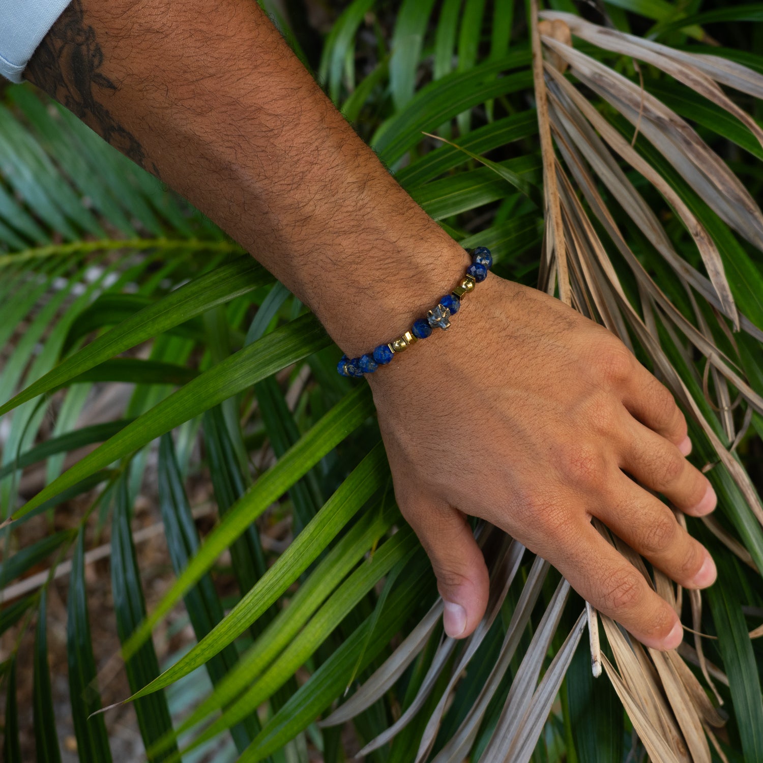 Wolf Soul Lapis Lazuli Men Bracelet